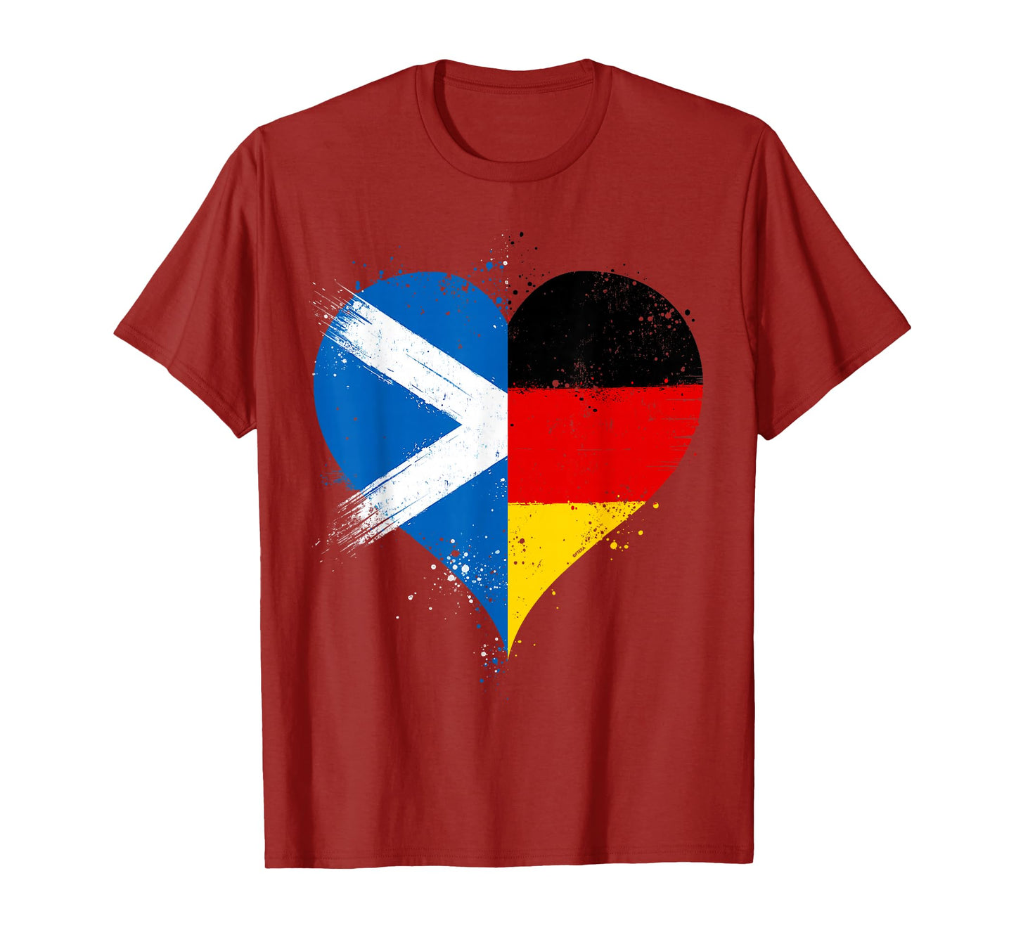 Scottish German Pride A Cool Vintage Scotland Germany Flag T-Shirt