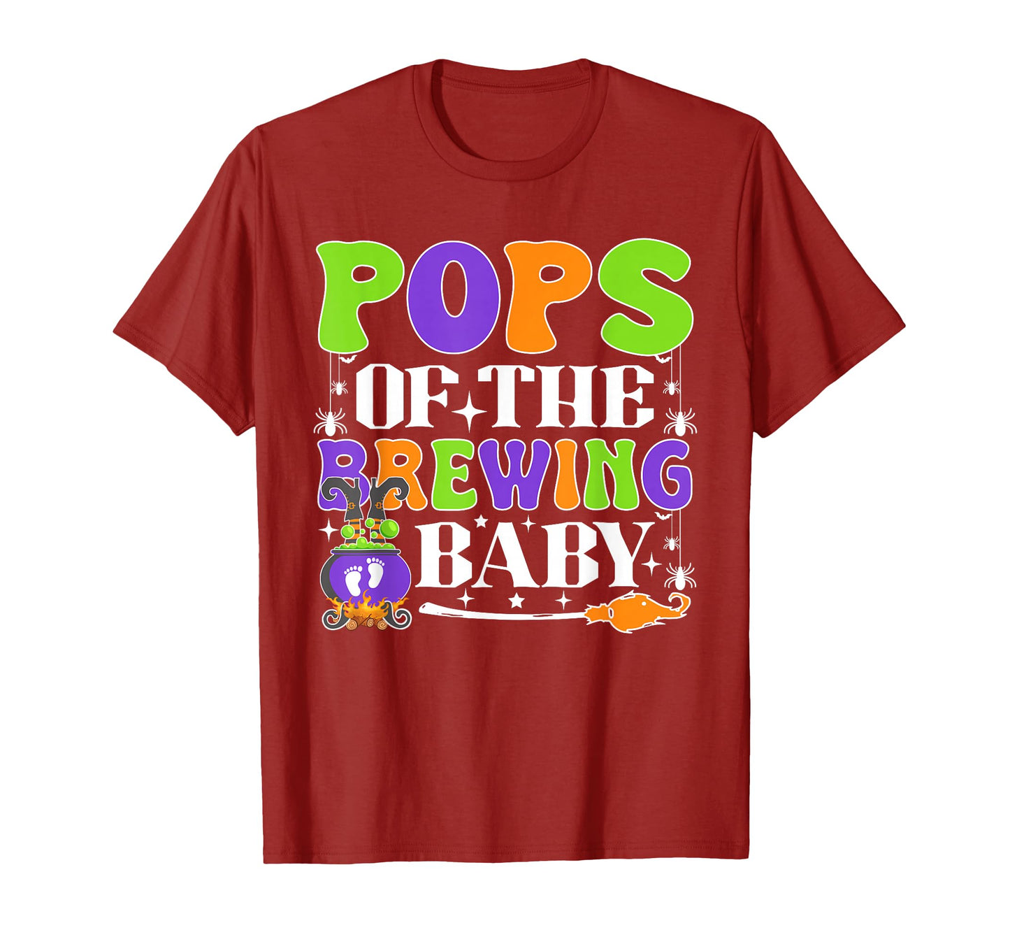 Pops of The Brewing Baby Halloween Witch Baby Shower T-Shirt