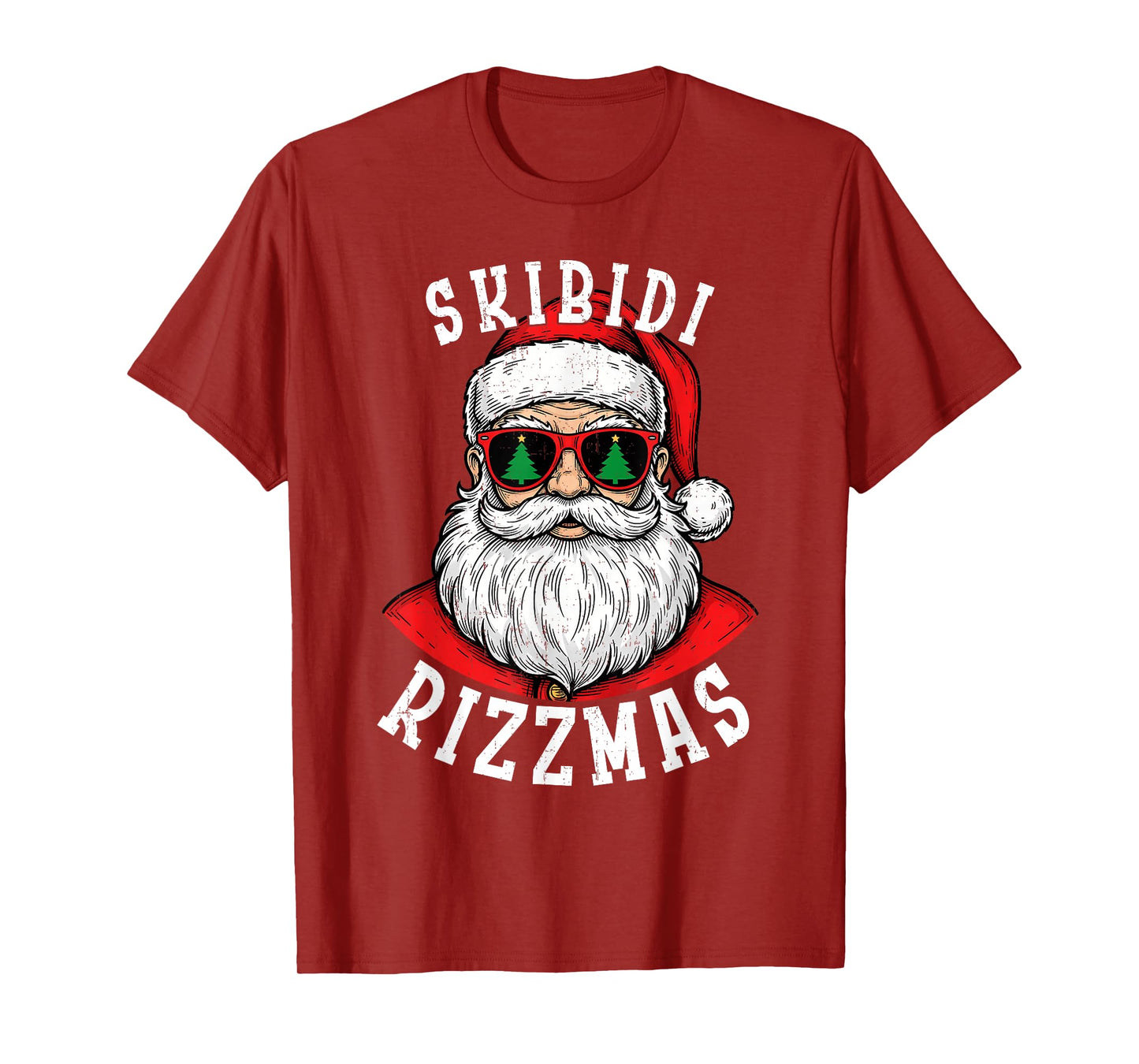 Skibidi Rizzmas Shirt Funny Merry Rizzmas Santa Christmas T-Shirt