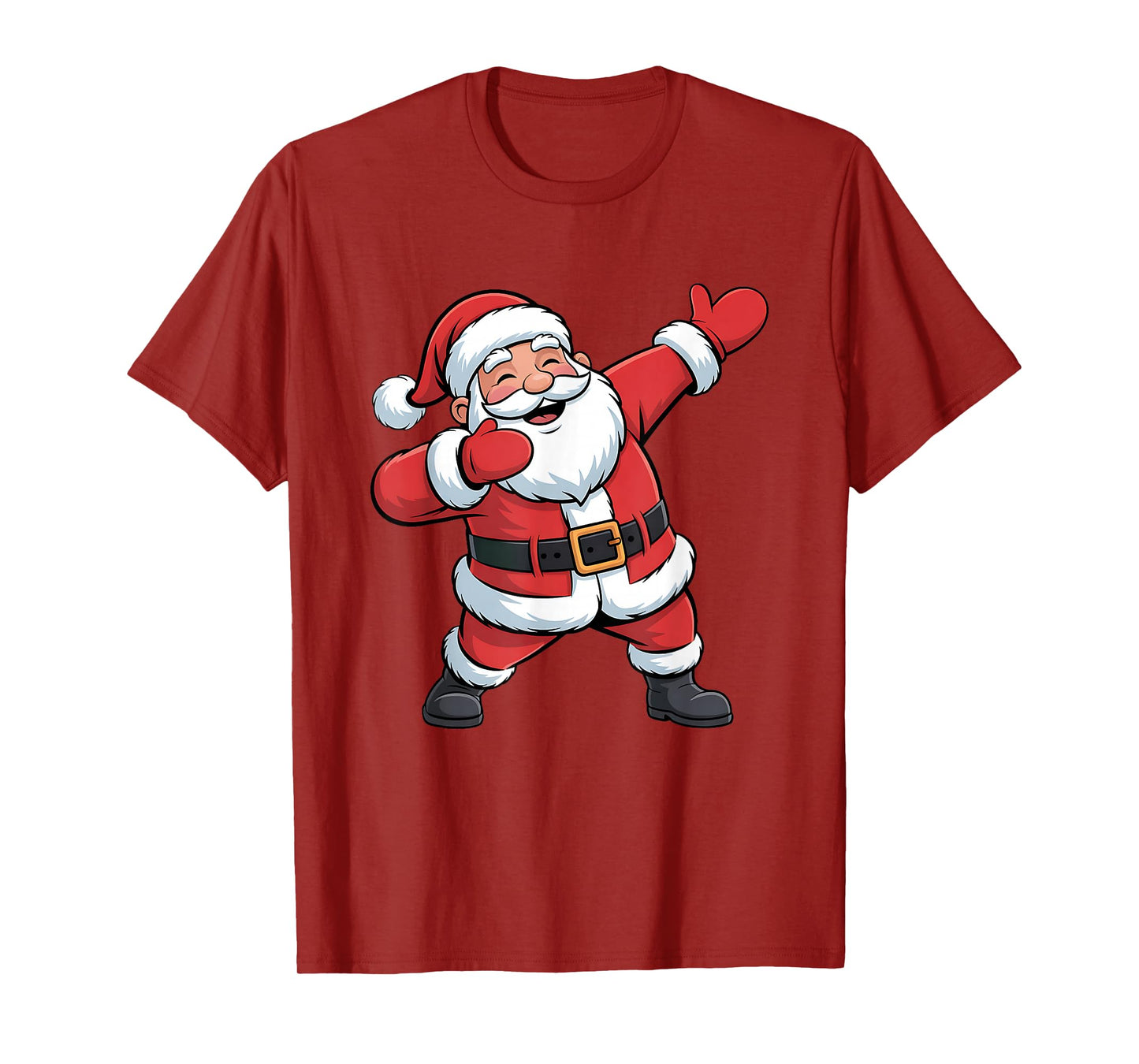Christmas Tree Lights Funny Xmas Squad Dabbing Santa Claus T-Shirt