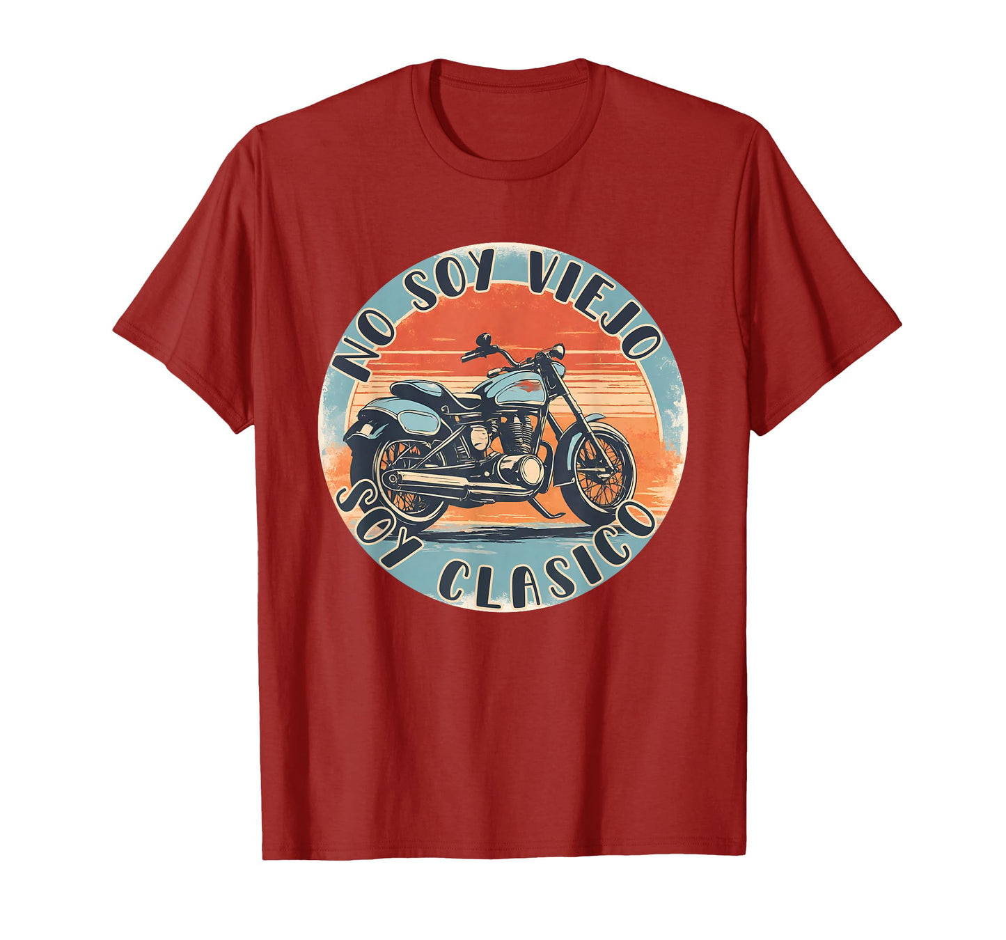 No Soy Viejo Soy Clasico Vintage Motocicleta Motorista Retro T-Shirt