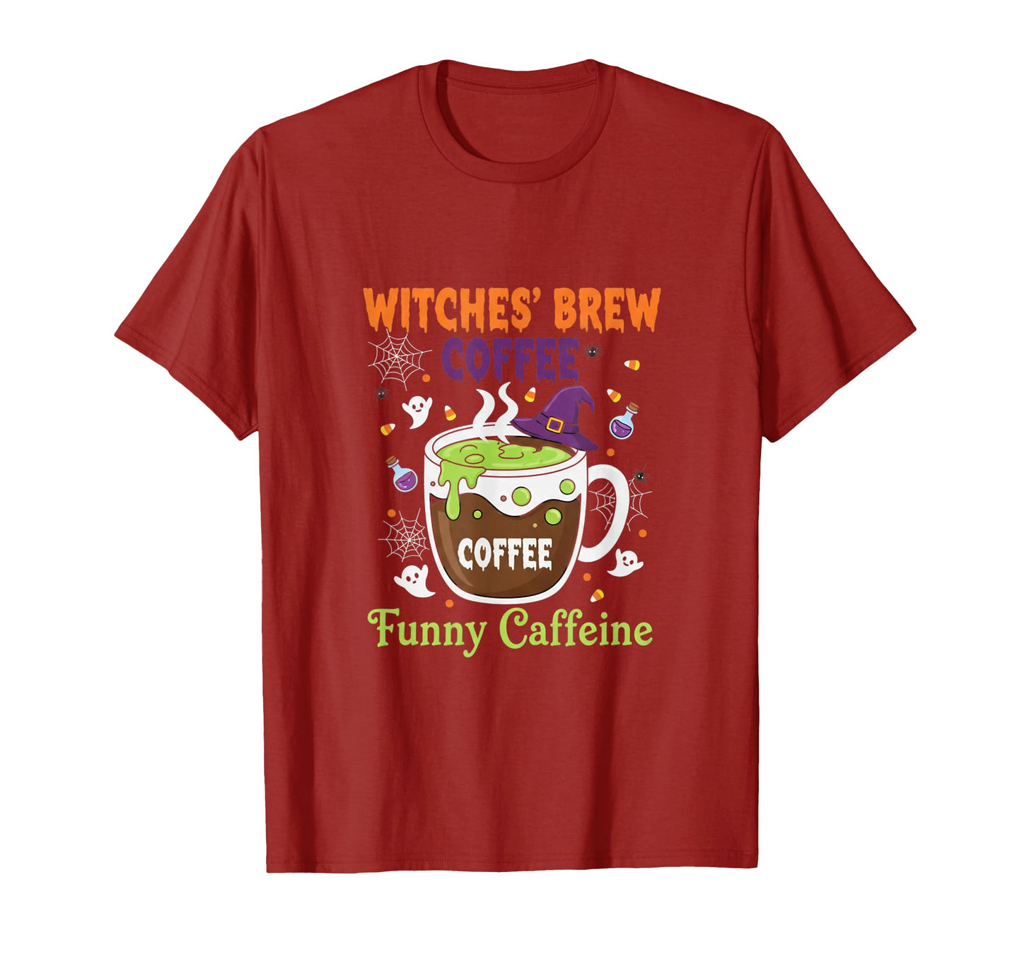 Witches Brew Coffee Halloween Funny Caffeine T-Shirt