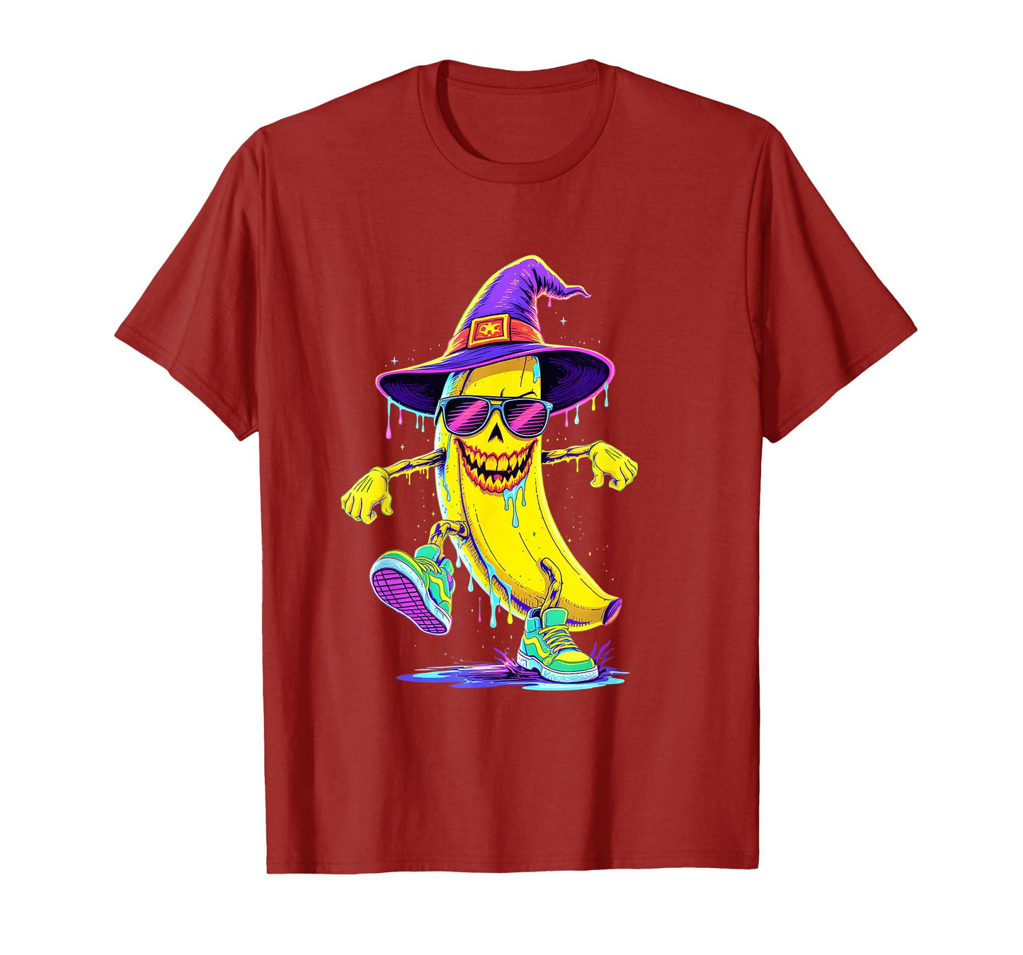 Cool Witch Halloween Costume Funny Scary Banana T-Shirt