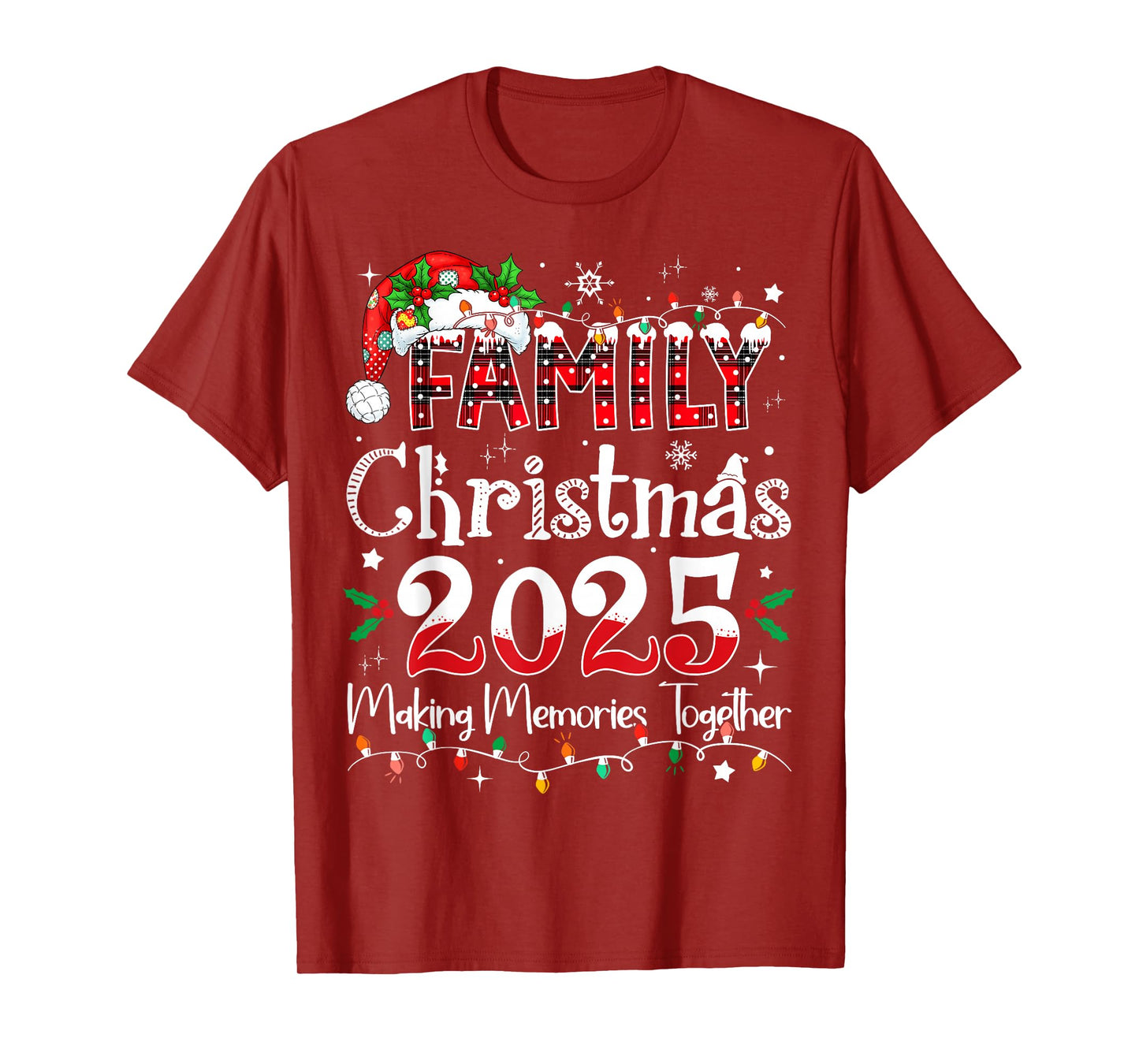 Family Christmas 2025 Matching Outfit Xmas Squad Santa T-Shirt