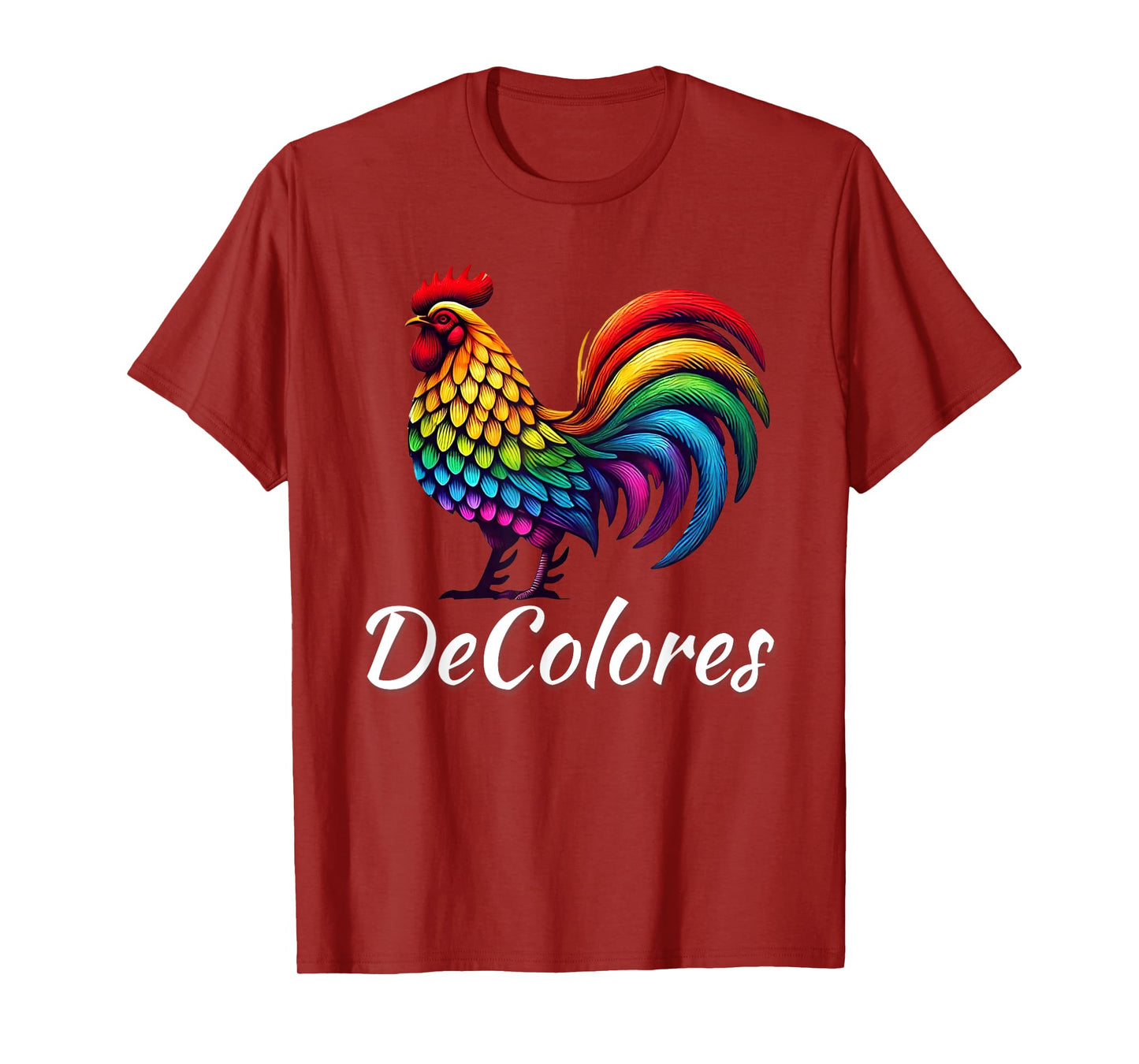 DeColores Cursillo Raibow Rooster Catholic T-Shirt