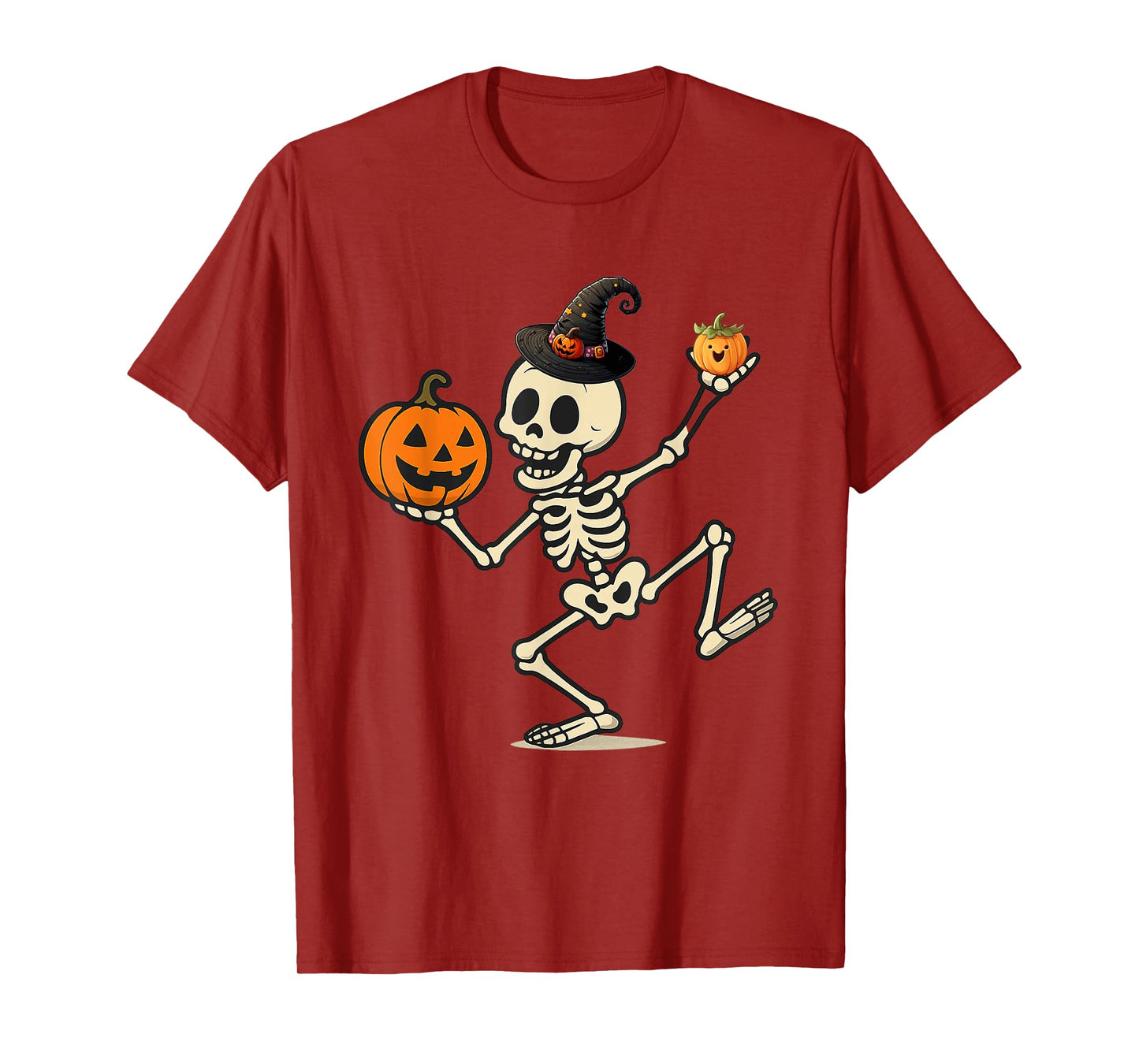 Dancing Skeleton Halloween Design Cute and Fun Spooky Style T-Shirt