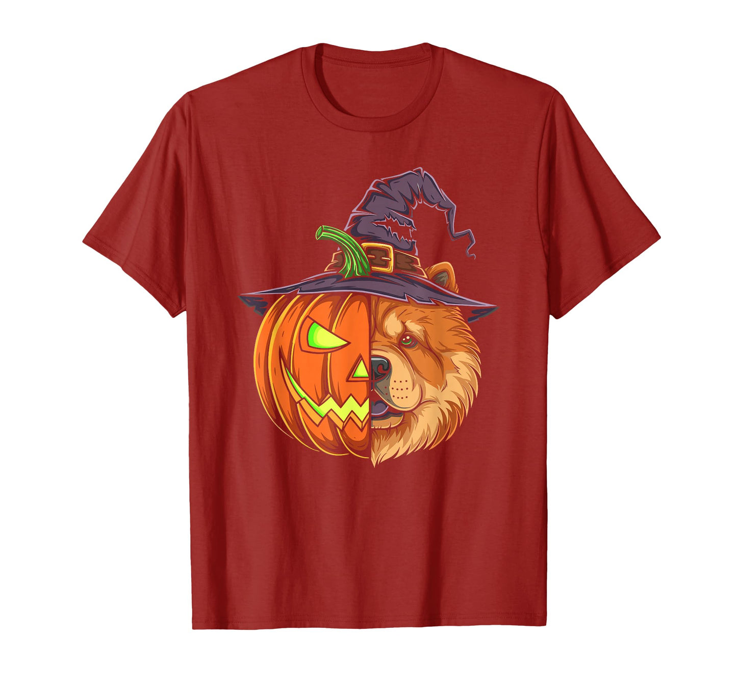 Chow Chow Pumpkin Jack O Lantern Halloween Kids Mens Womens T-Shirt
