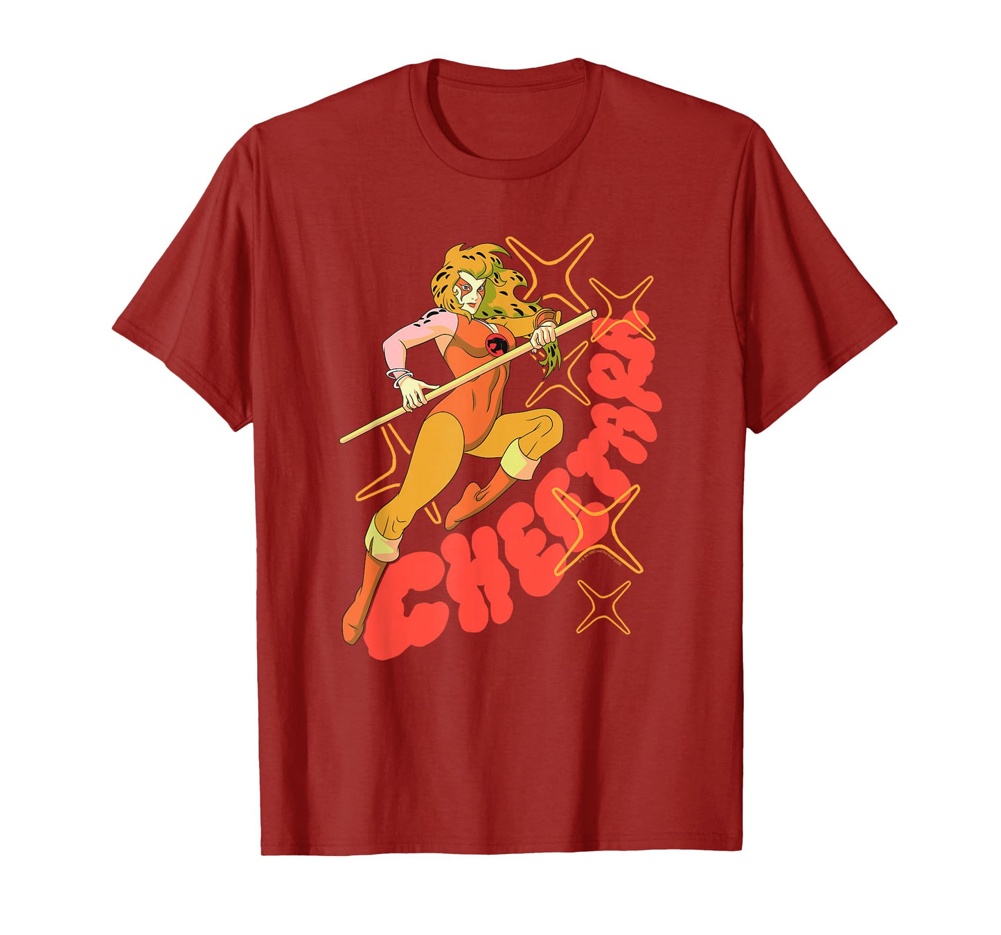 Ripple Junction x Thundercats Cheetara Warrior Retro Cartoon T-Shirt, Small, Black