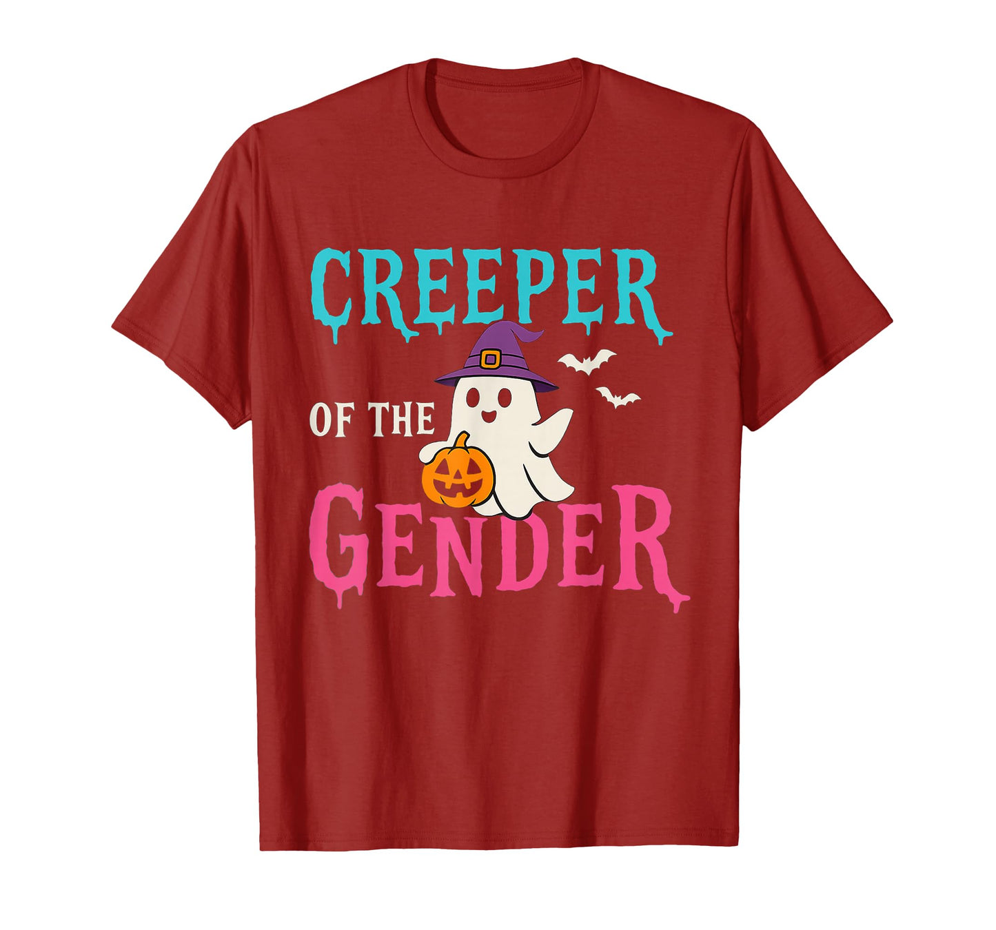 Creeper of The Gender Cute Ghost Halloween Gender Reveal T-Shirt