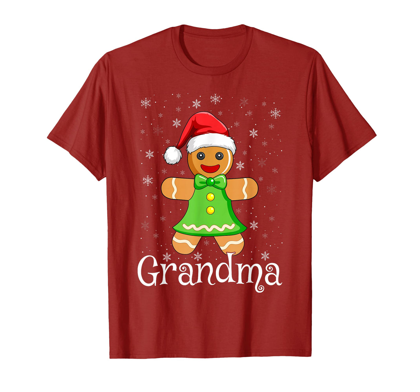 Cookie Baking Family Gingerbread Grandma Christmas Women T-Shirt