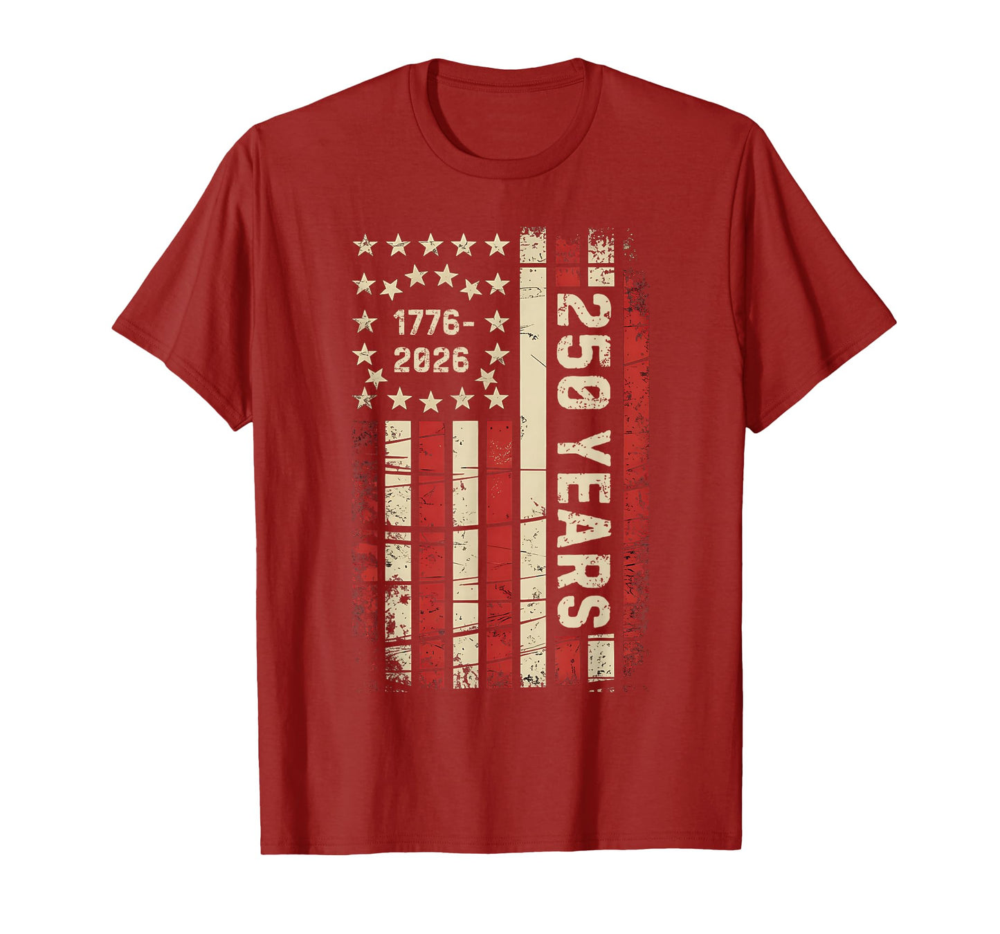 250 Years America Anniversary 250th Independence Day Vintage T-Shirt