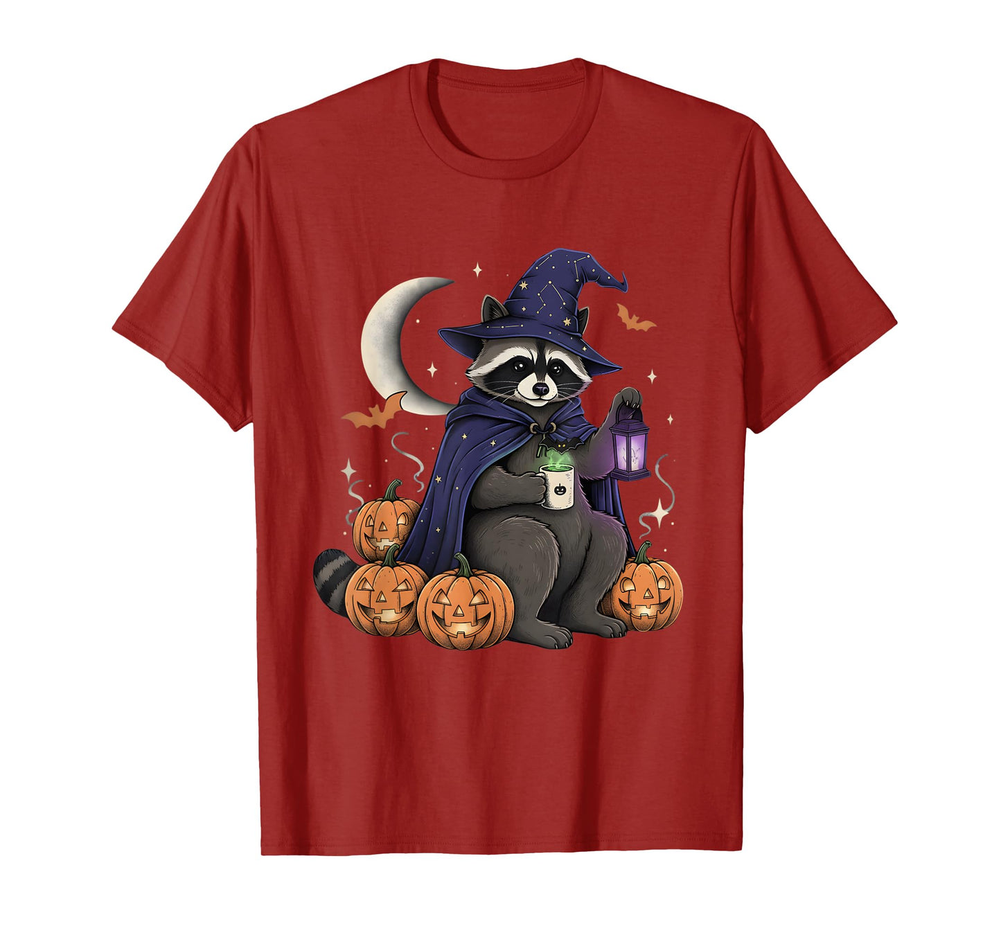 Funny Raccoon Halloween Spooky Costume Ghost Pumpkin Lovers T-Shirt