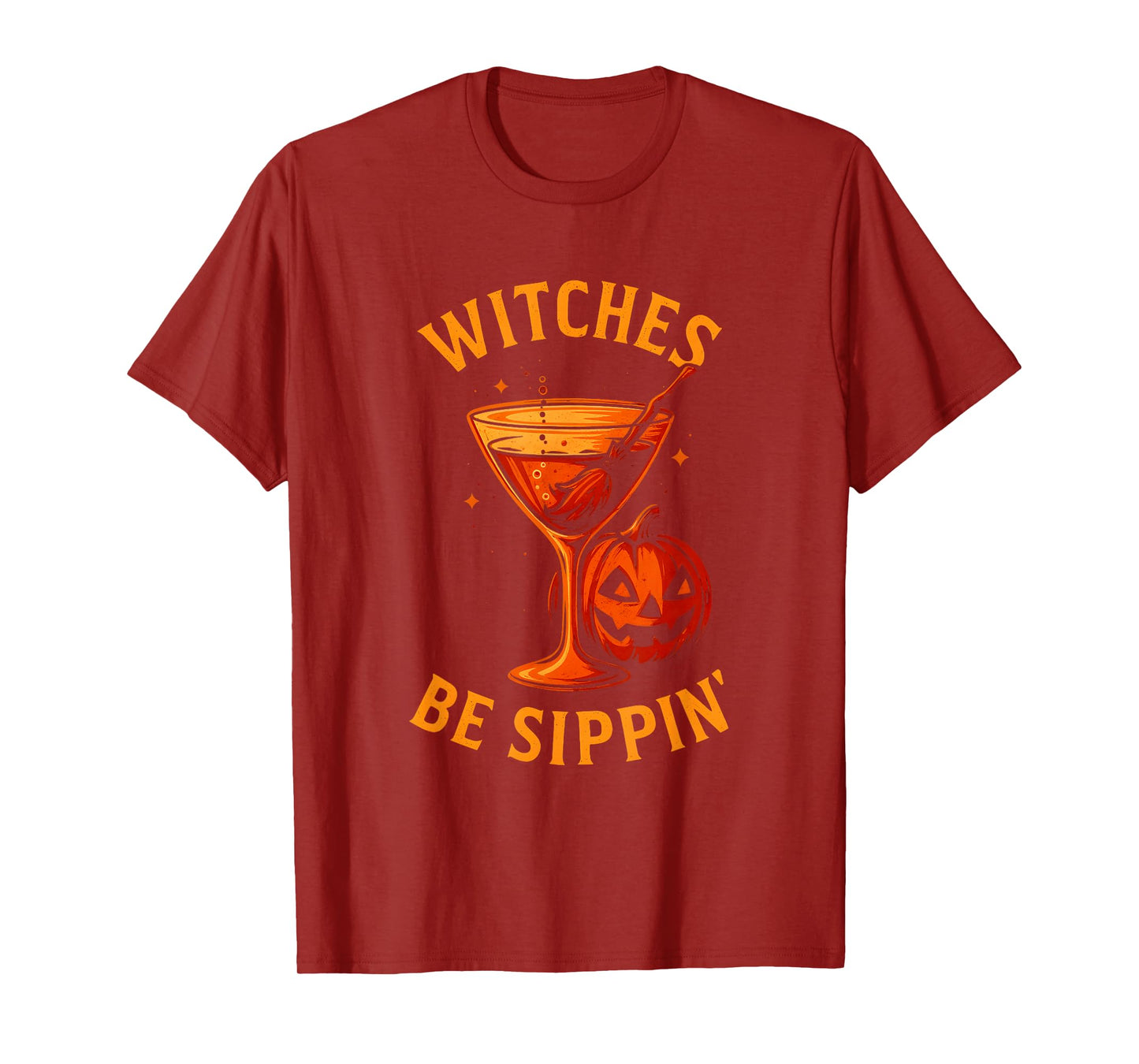 Spooky Cocktail Witches Be Sippin Halloween Party Costume T-Shirt
