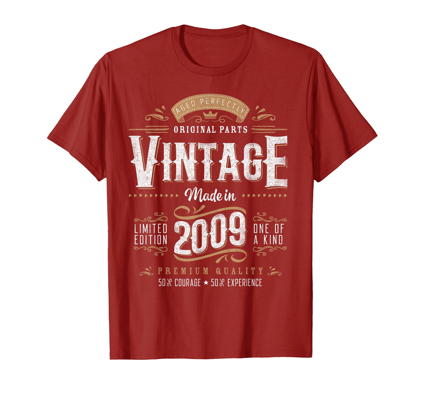 Vintage 2009 16th Birthday Boy Girl 16 Year Old Gifts T-Shirt