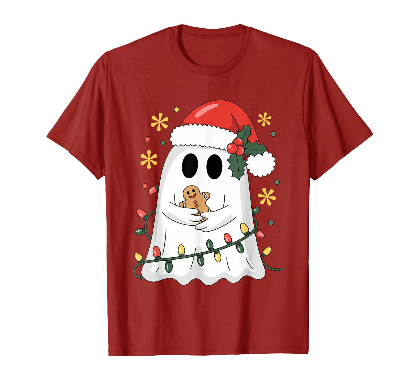 Ghost Christmas Santa Spooky Christmas T-Shirt
