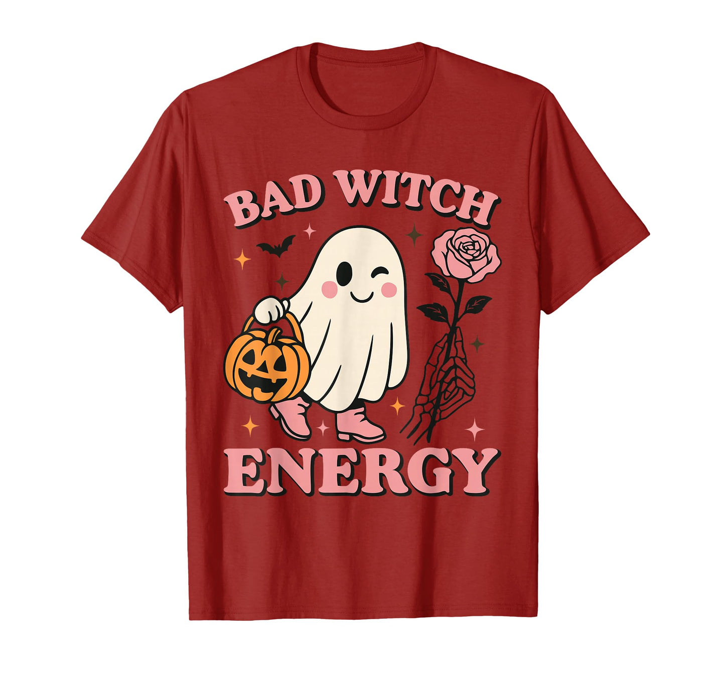 Bad Witch Energy Funny Halloween T-Shirt