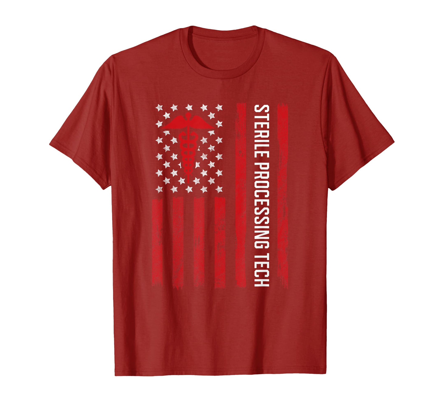 Sterile Processing Technician American Flag SPD Tech Week T-Shirt