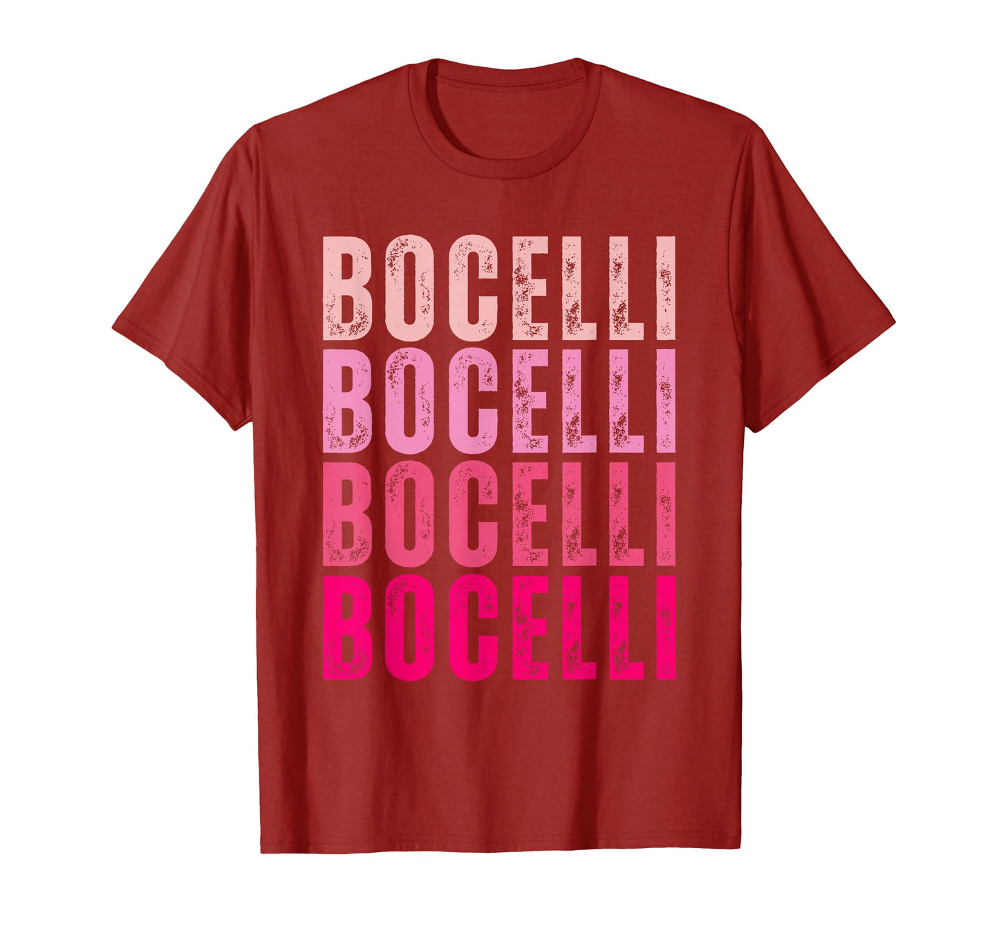 Bocelli Personalized Name I Love Bocelli Vintage T-Shirt