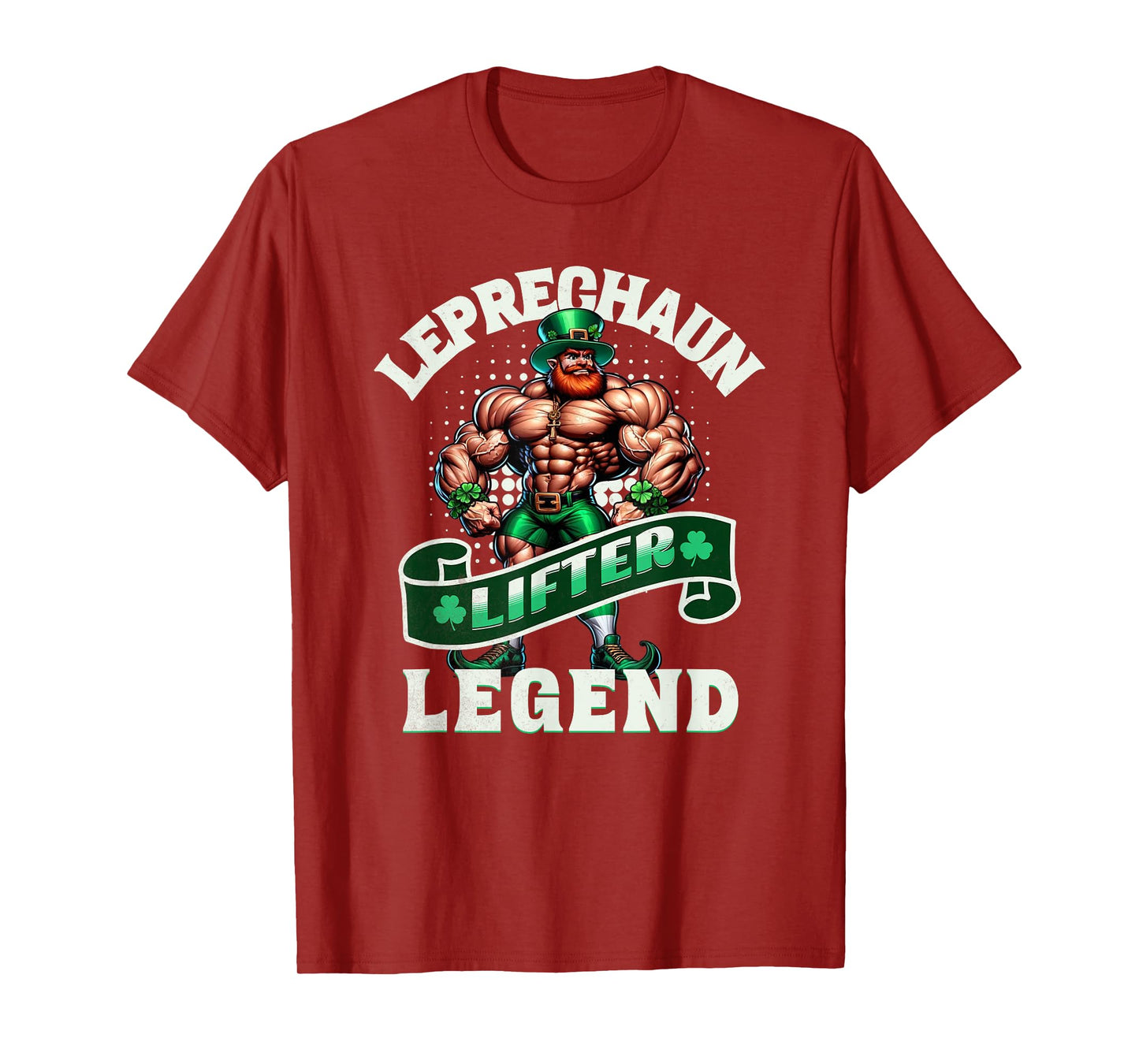 Leprechaun Lifter Legend Muscle Funny Irish Workout Gym T-Shirt