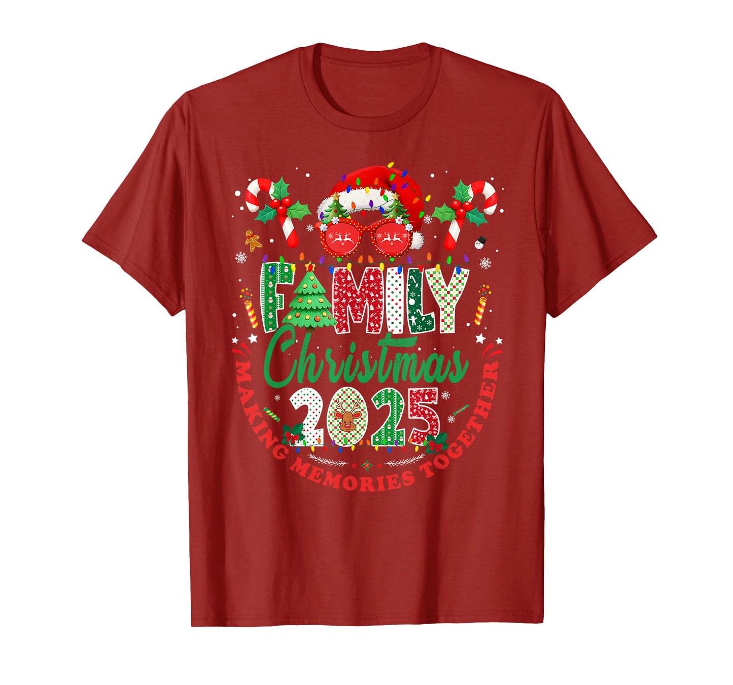 Family Christmas 2025 Matching Outfit Xmas Men Women Kids T-Shirt