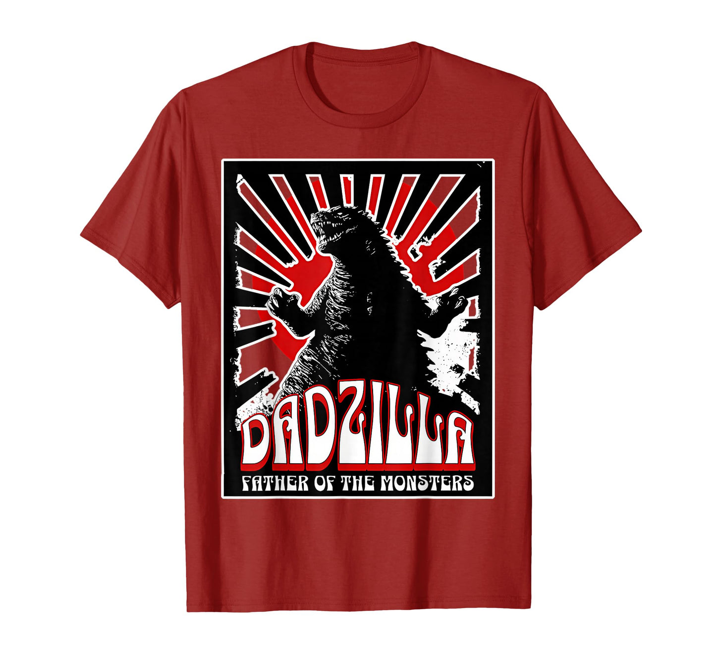 Vintage Dadzilla Father Of The Monsters Fathers Day T-Shirt
