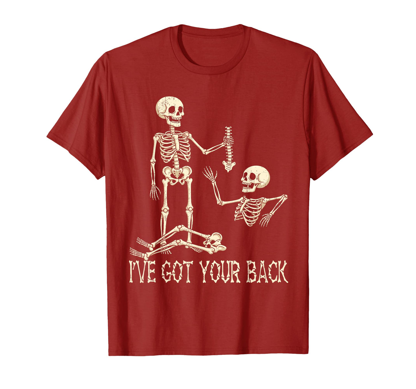 I've Got Your Back Skeleton Shirt Funny Halloween Men Women T-Shirt