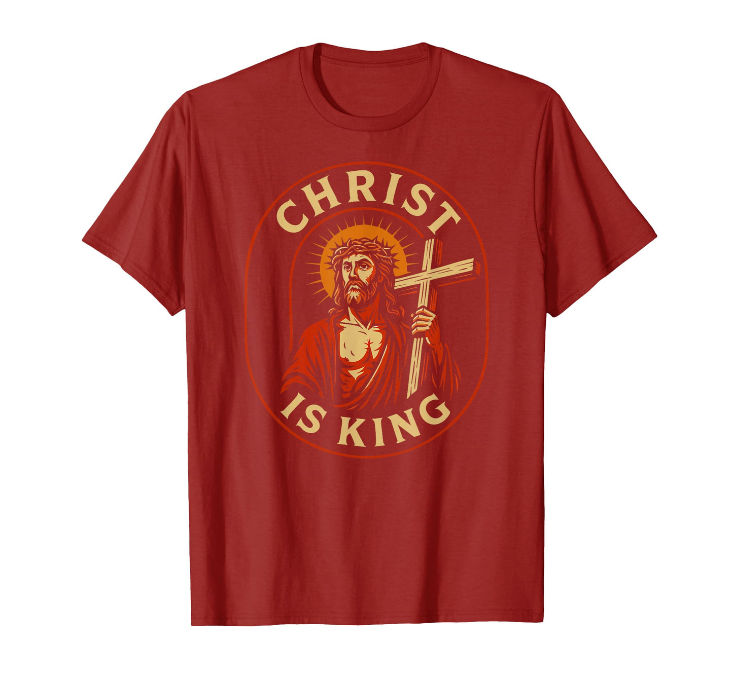 Christ is King Christian Jesus Faith Design for Men Women T-Shirt