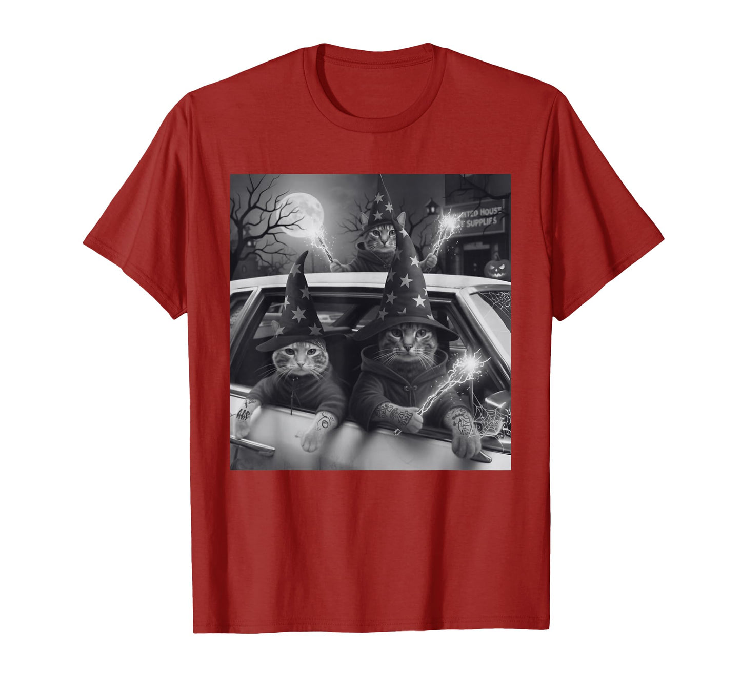 Funny Gangster Cat Street Design Men Women Kids Boys Girls T-Shirt