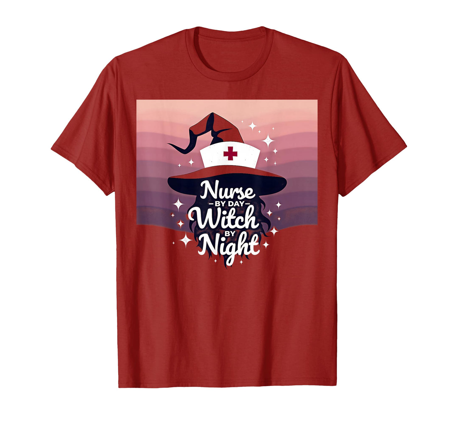 Halloween Nurse by Day, Witch by Night Occupation Theme T-Shirt