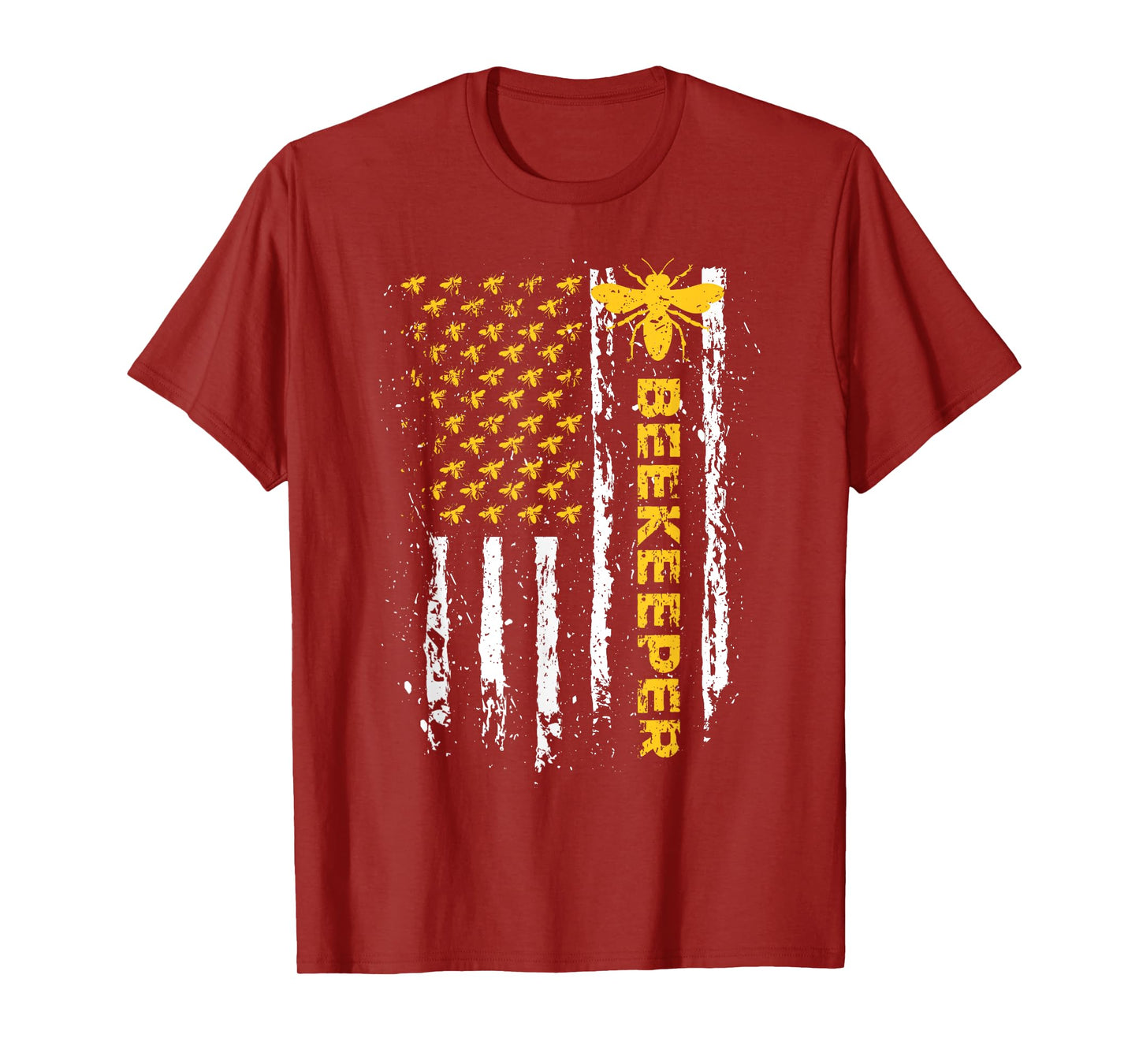 Beekeeper USA Flag Funny Honeybee Beekeeping Bee Patriotic T-Shirt