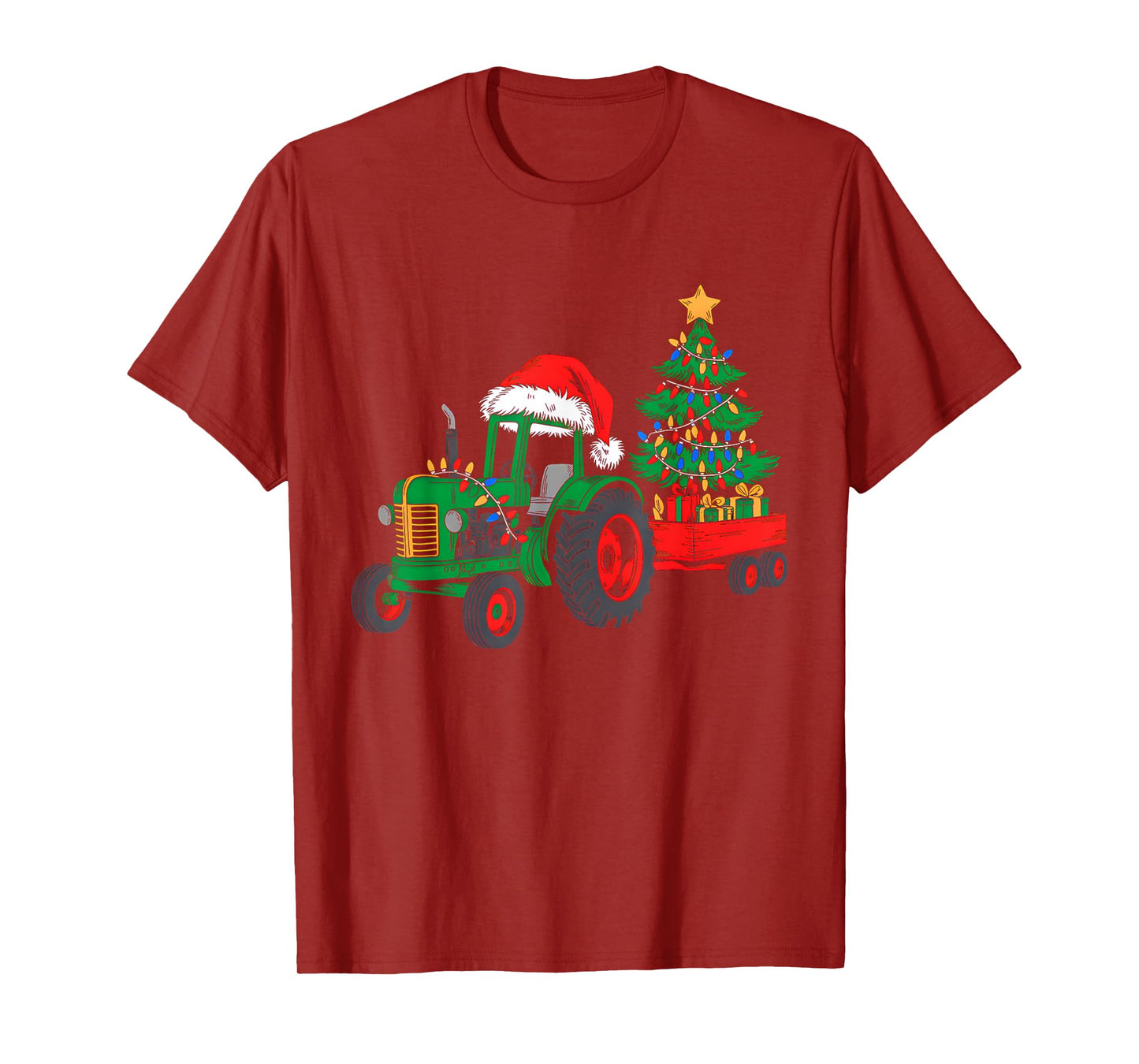 Christmas Tractor Santa Xmas Squad Farm Truck Funny Farmer T-Shirt