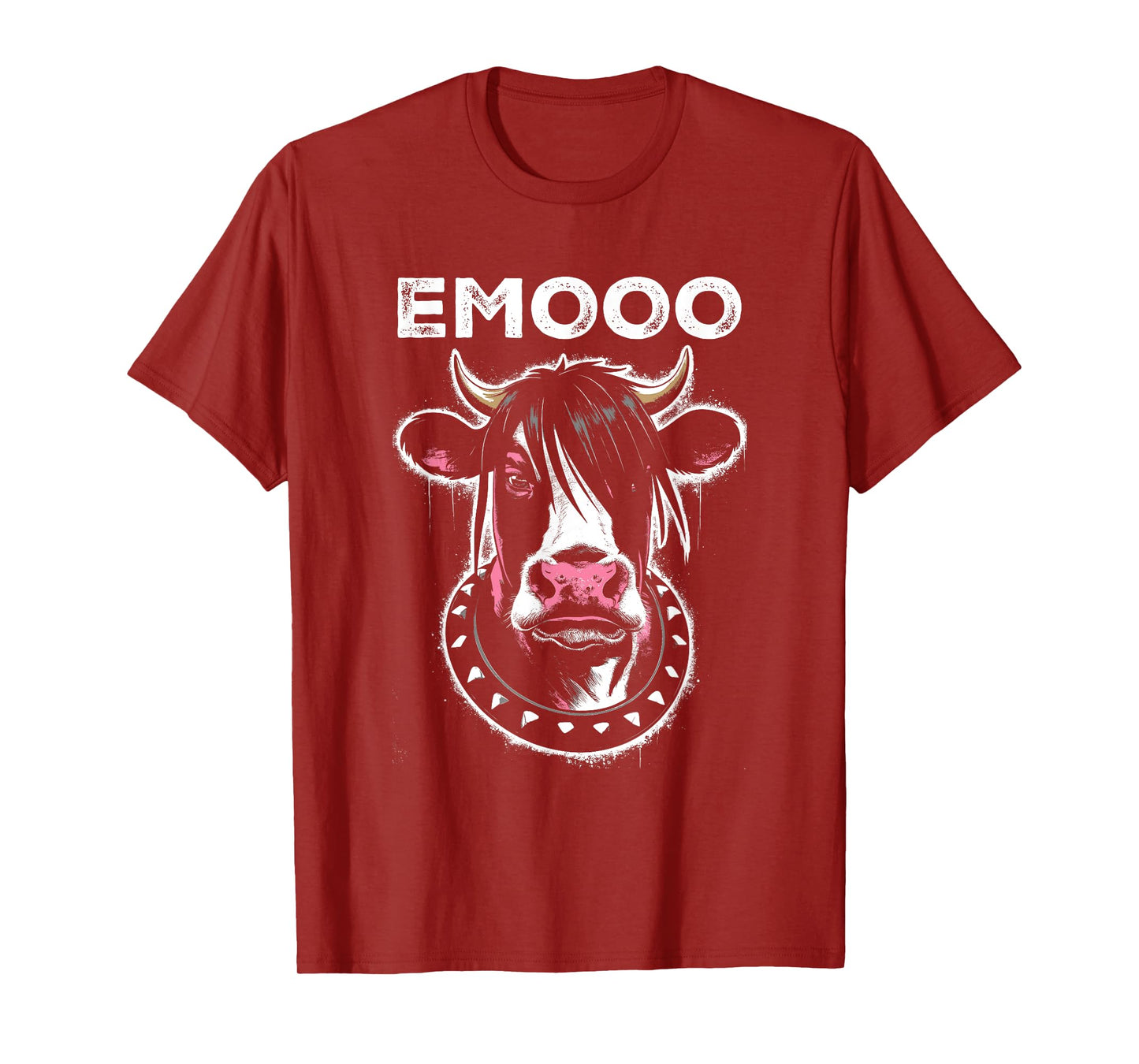 Emooo - Funny Graphic Emo Cow Pun Punk Grunge Lover T-Shirt