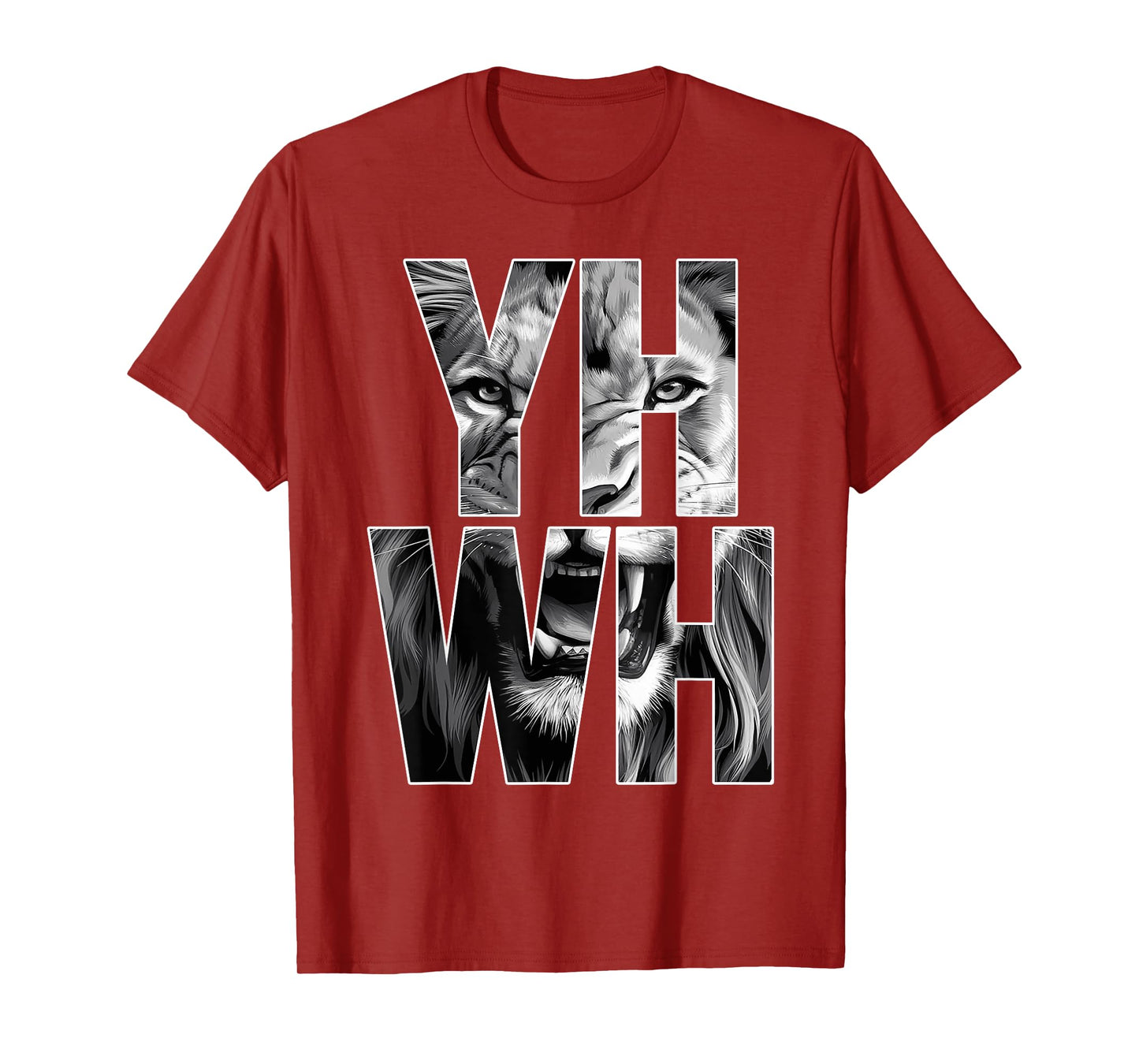 Yhwh Lion Of Judah Yahweh In Hebrew Jesus Christian T-Shirt