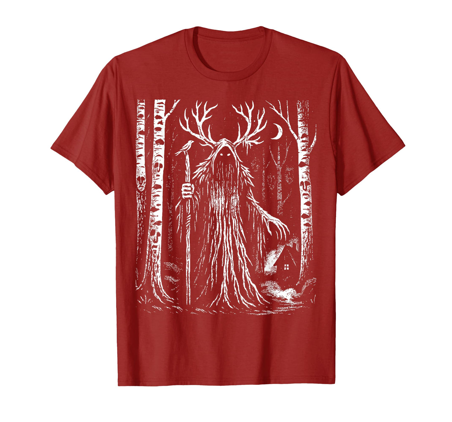 Leshy Forest Spirit Slavic Folklore Dark Nature Graphic T-Shirt
