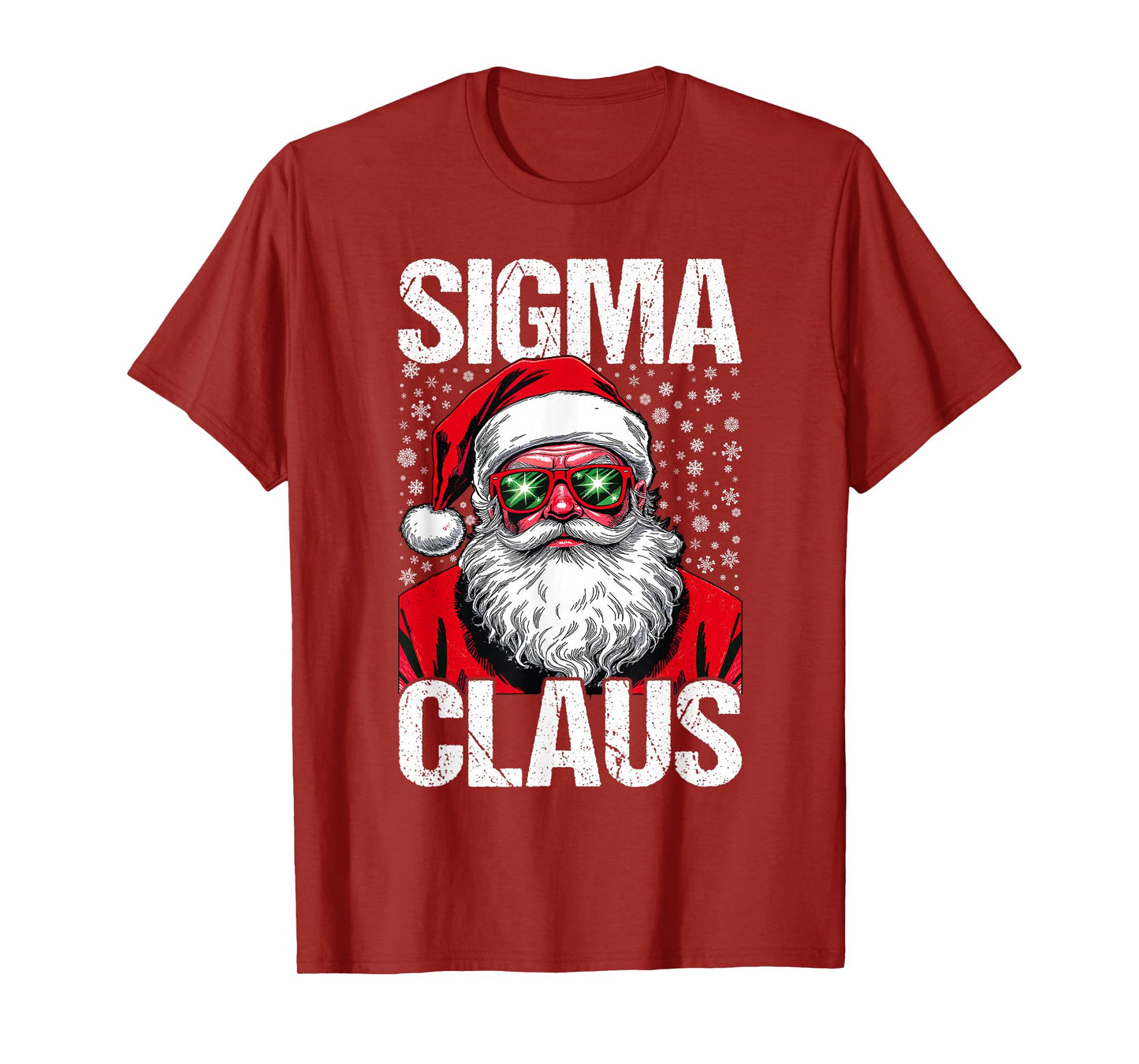 Sigma Claus Santa Funny Christmas Rizz Male for Boys T-Shirt