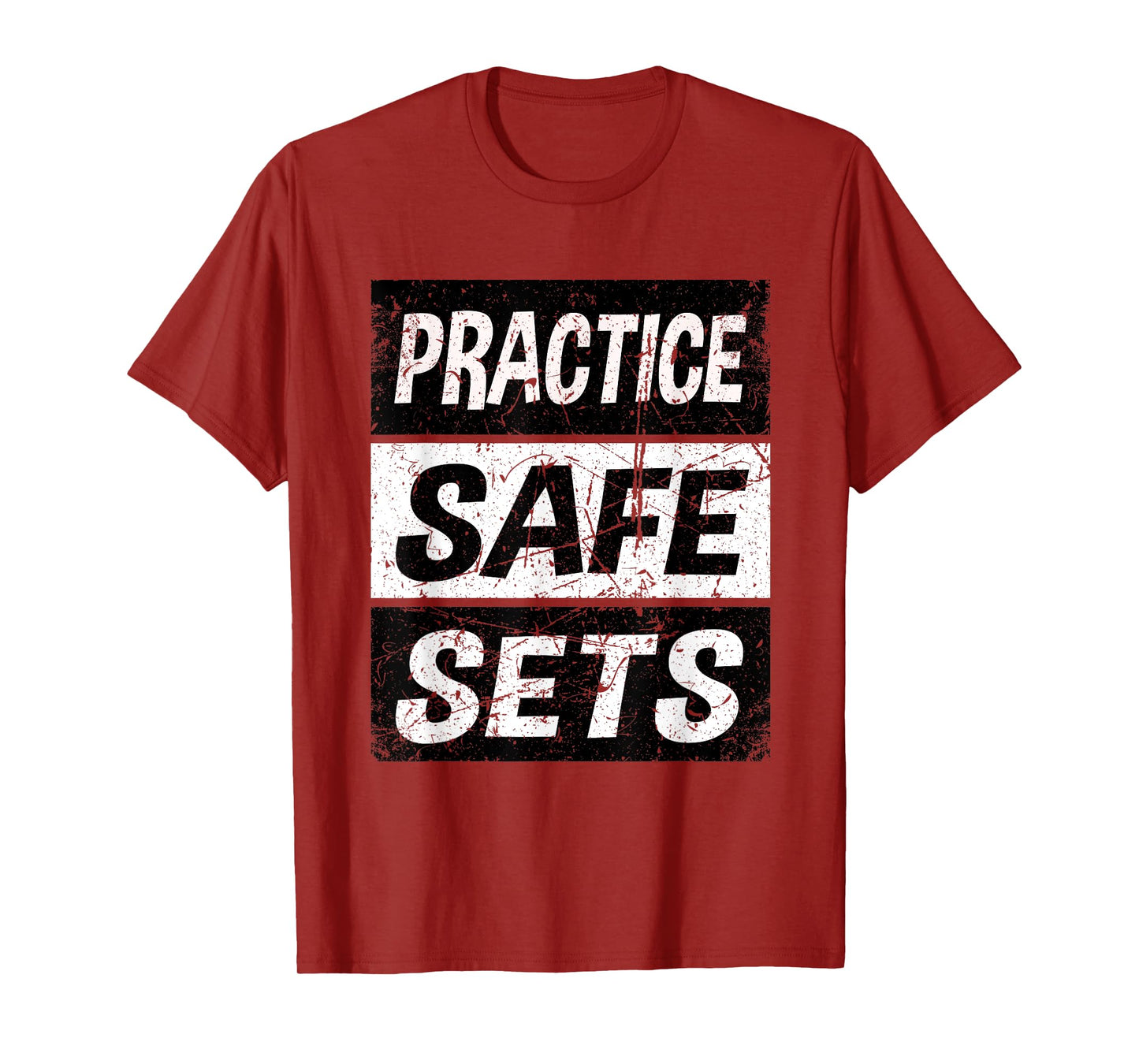 Retro Practice Safe Sets Shirt Weight Lifting Shirt Gym T-Shirt