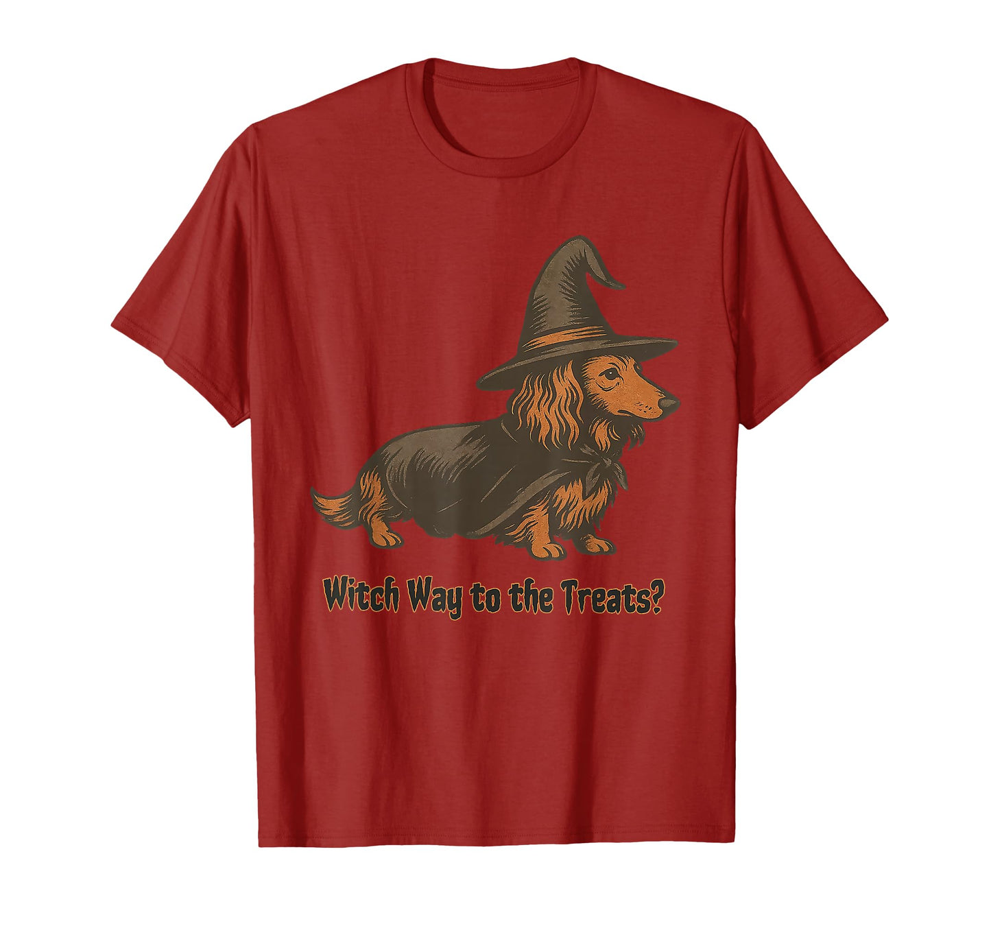 Witch Way to The Treats Dog Halloween T-Shirt