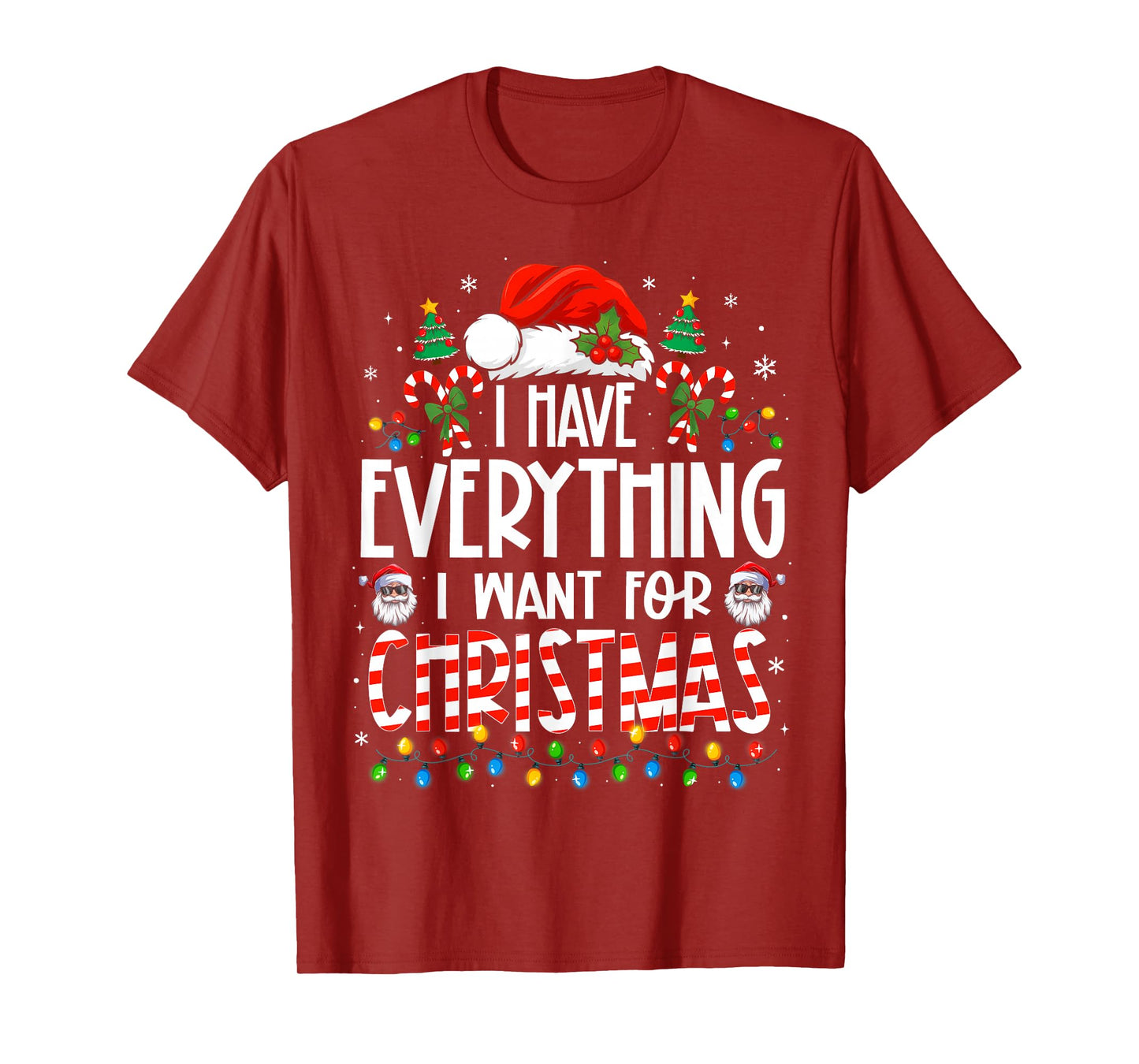 I Have Everything I Want for Christmas Matching Couples Xmas T-Shirt