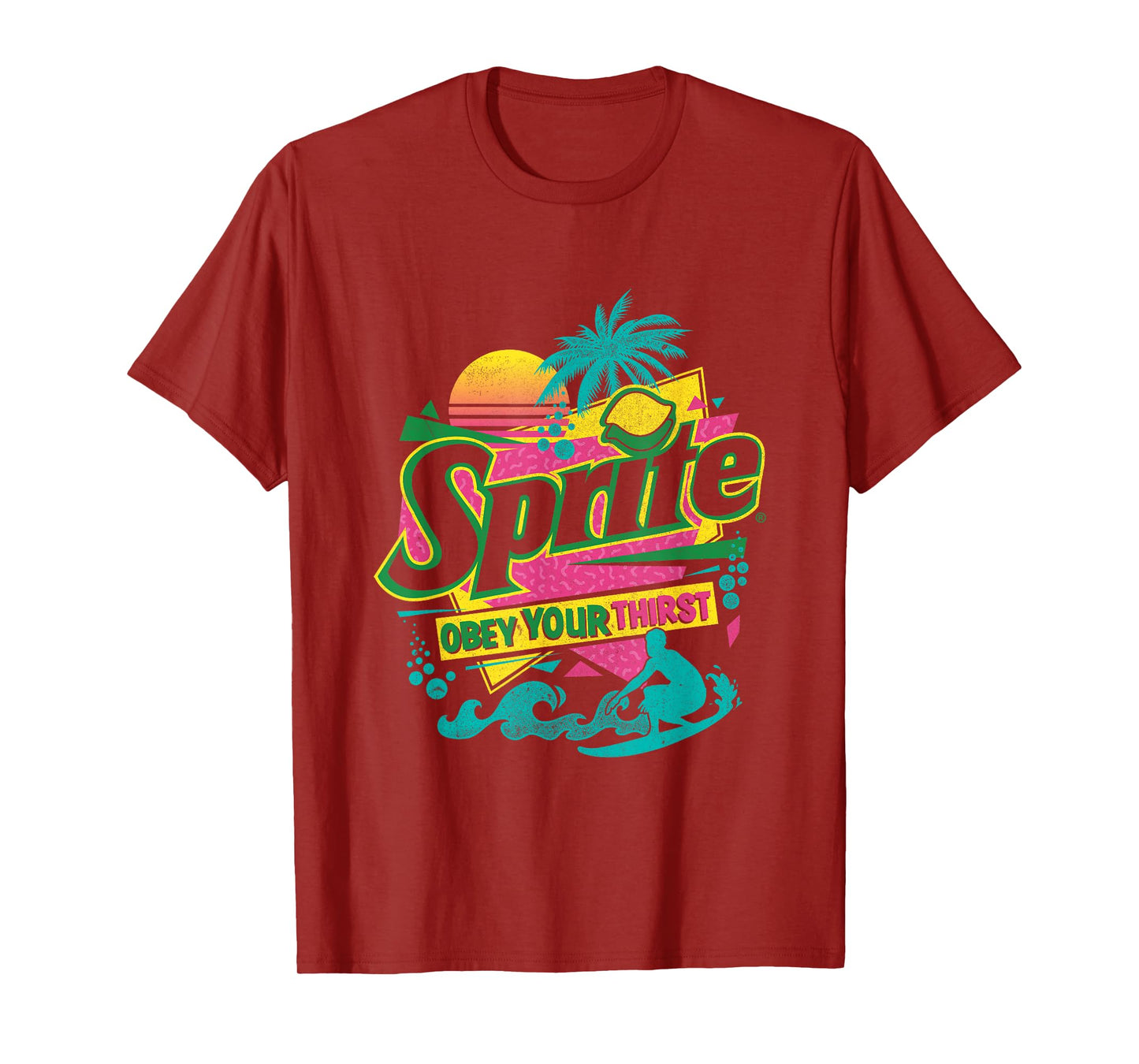Sprite Retro 90s Beach Obey Your Thirst Men Women T-Shirt