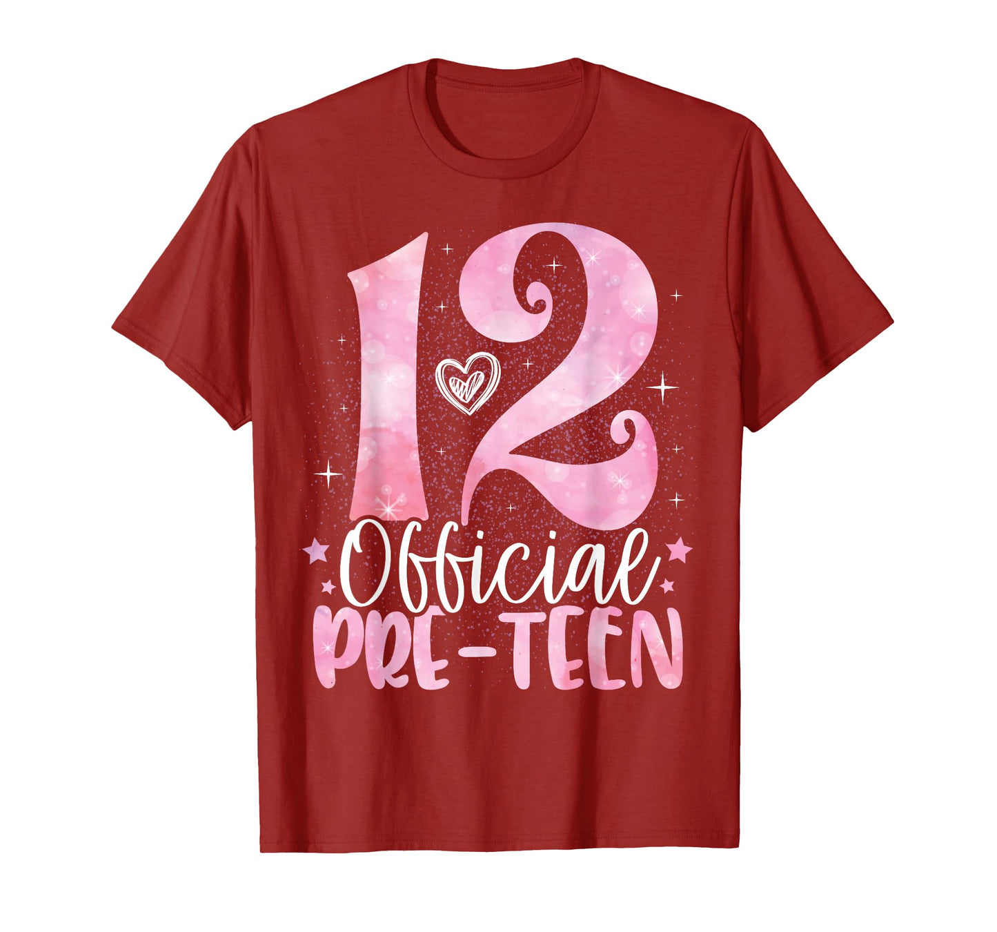 12 Official Pre-Teen 12th Birthday Girl 12 Year Old T-Shirt