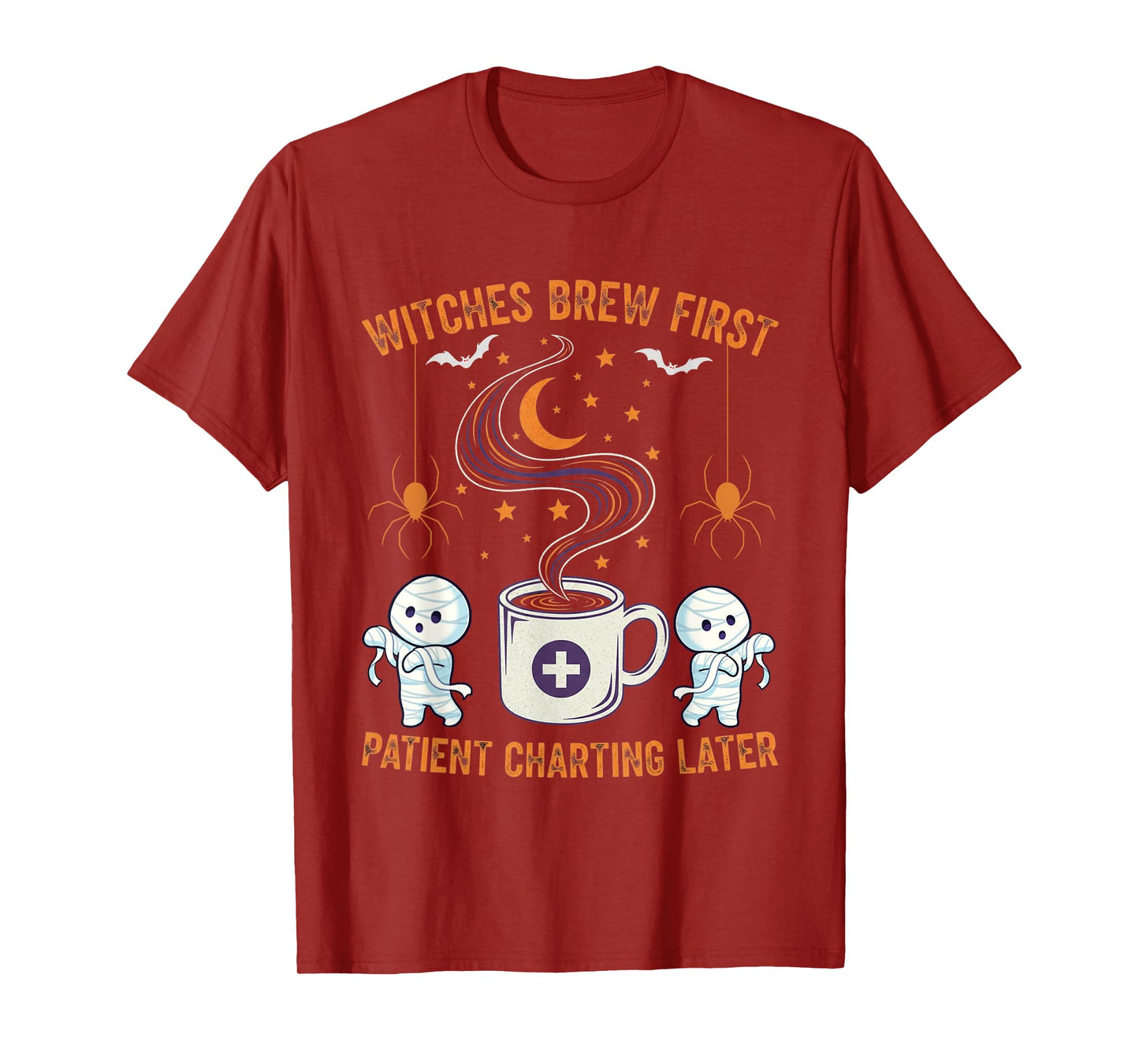 Funny Nurse Halloween Witches Brew First Patient Charting T-Shirt