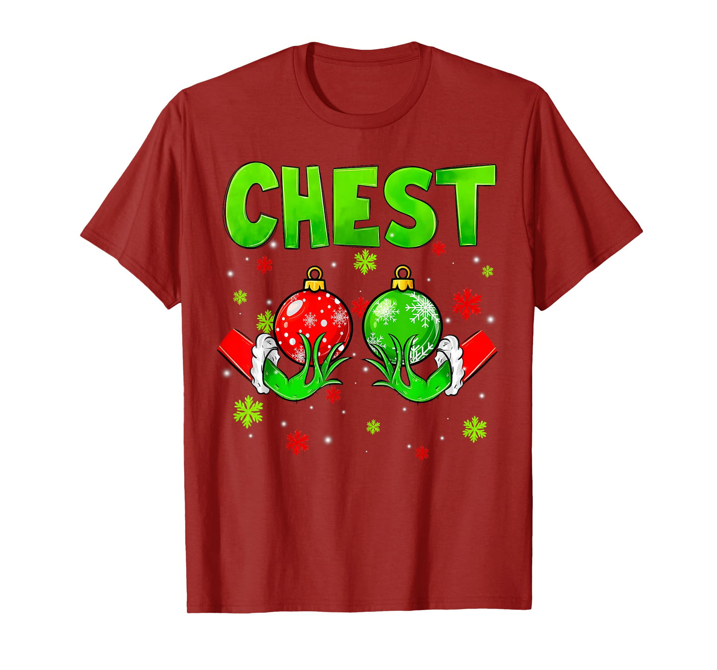 Chest Nuts Matching Chestnuts Christmas Couples Women Funny T-Shirt