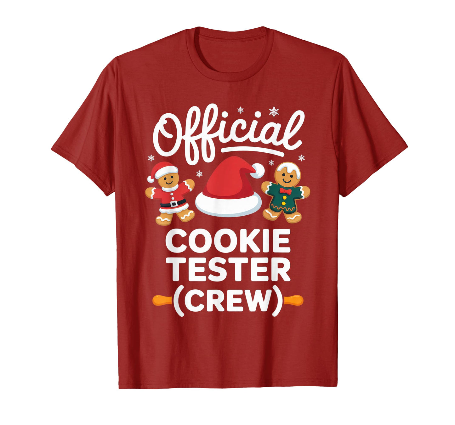 Official Cookie Tester Crew Christmas Baking Family Fun T-Shirt