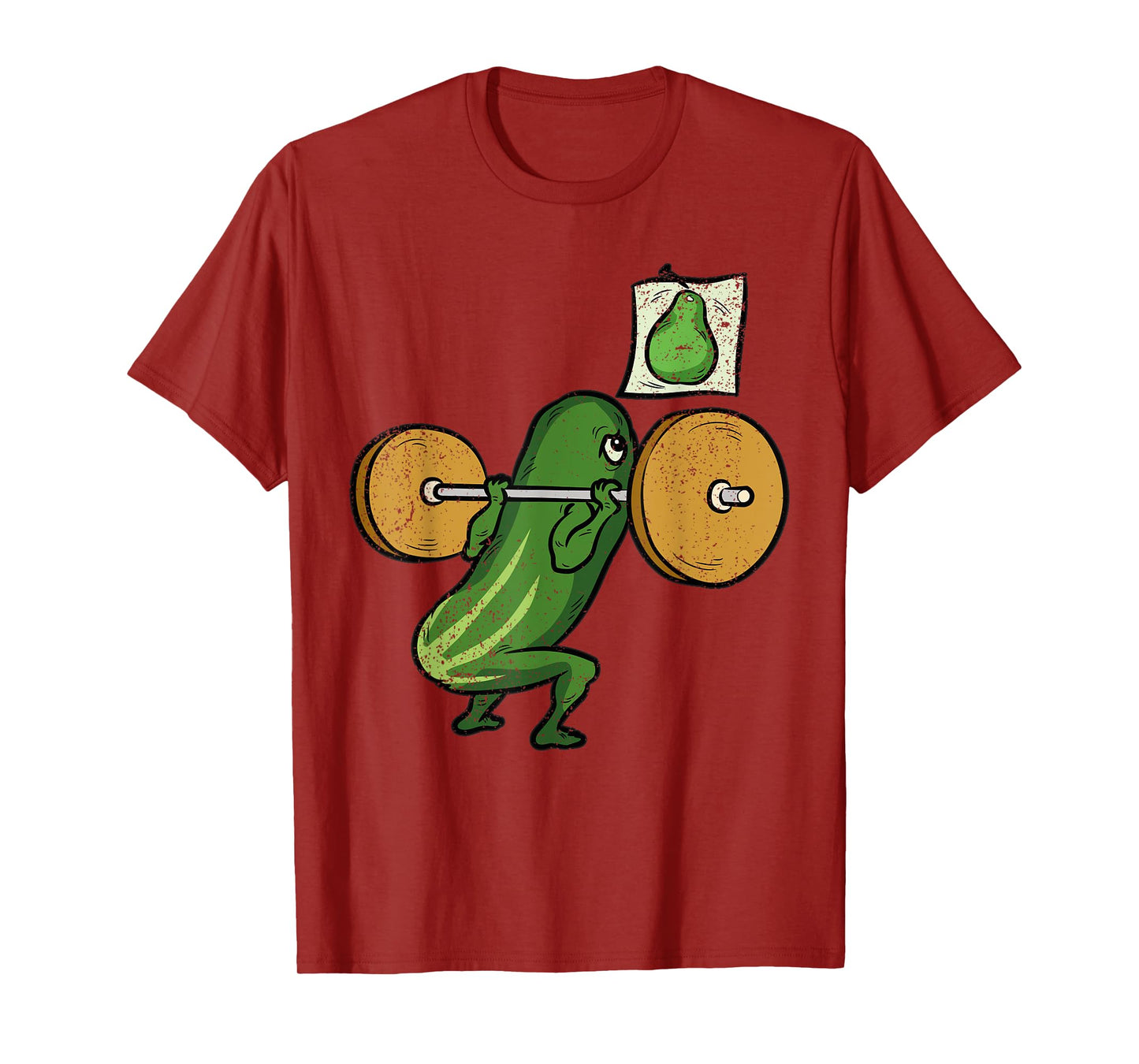 Cucumber Squat Halloween Funny Gym Workout Men Women Kids T-Shirt