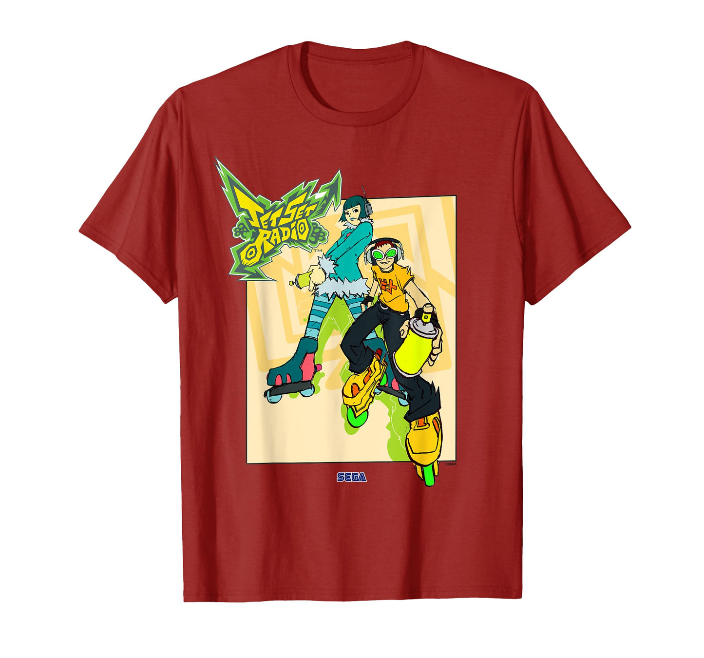 Jet Set Radio duo Mew, Beat SEGA Dreamcast video game T-Shirt
