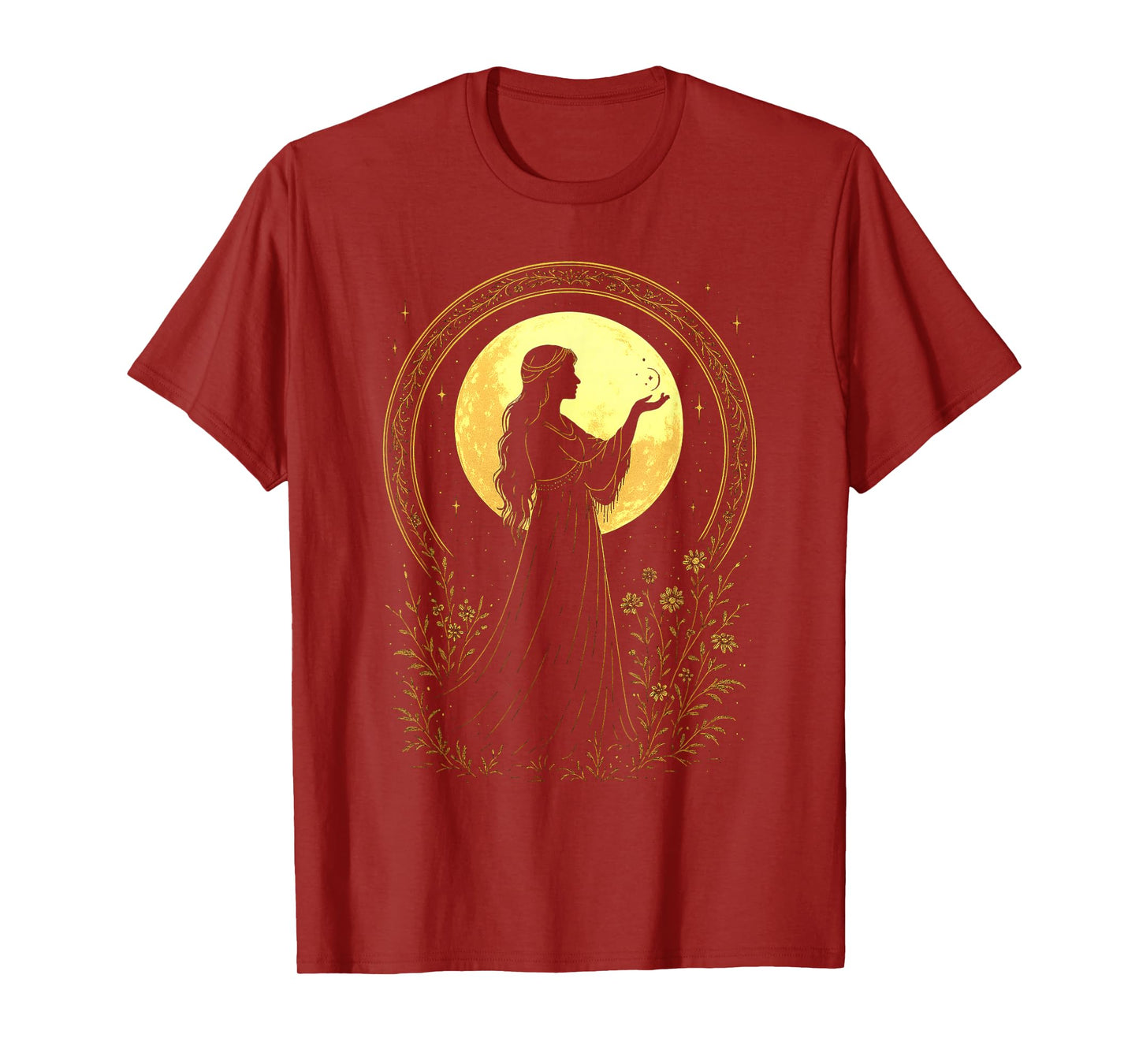 Moon Goddess Celestial Divine Feminine Spiritual Witchy T-Shirt