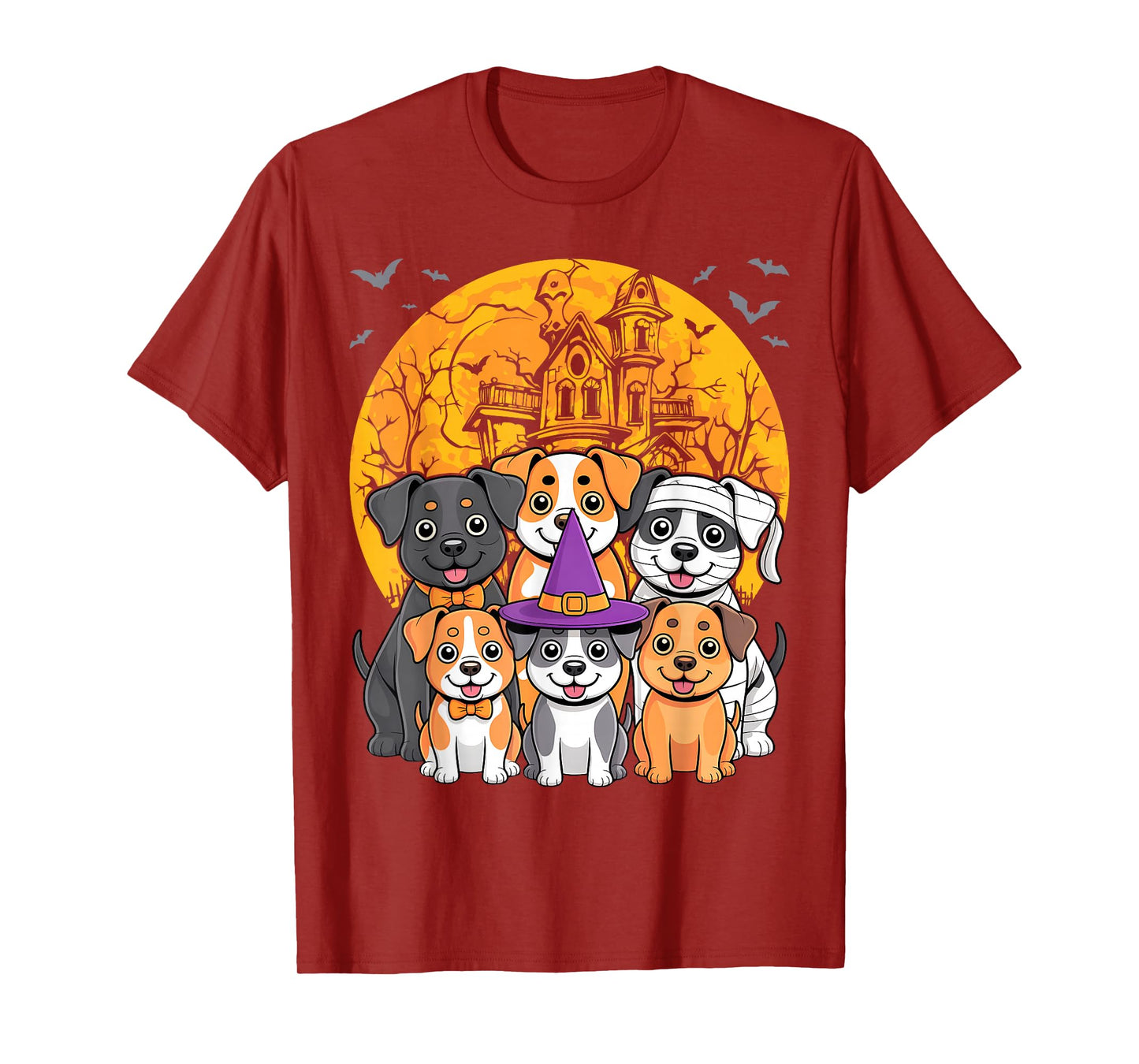 Dog Ghost Witch Mummy Halloween Costume Men Women Boy Girl T-Shirt