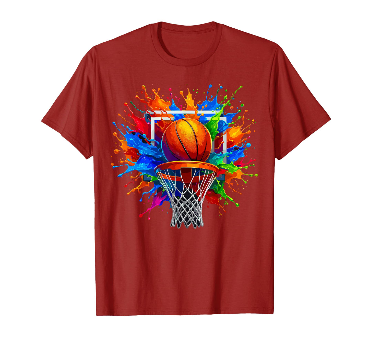 Basketball Color Splash Basketball T-Shirt