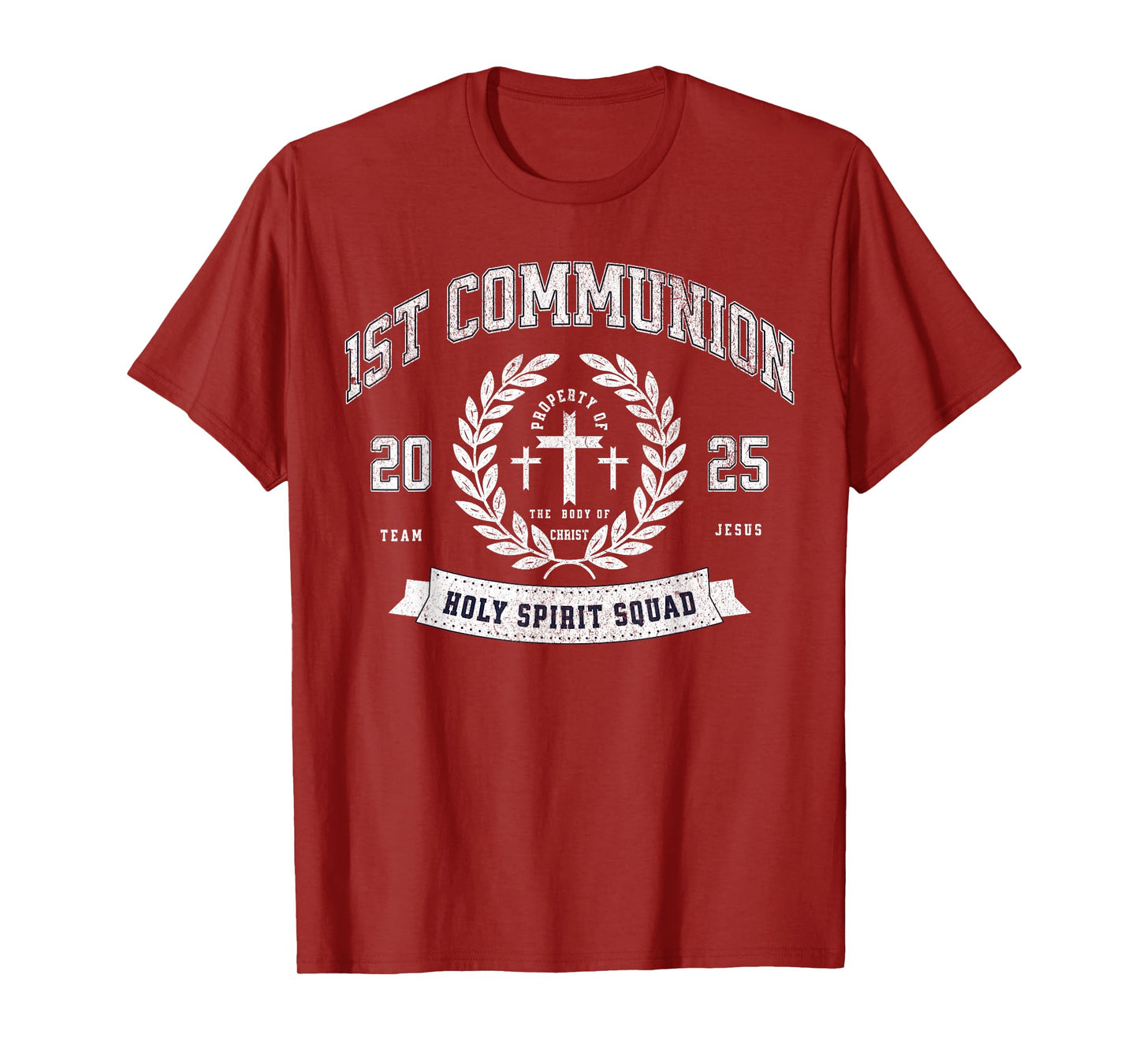 First Communion 2025 Funny Holy Spirit Catholic Religious T-Shirt