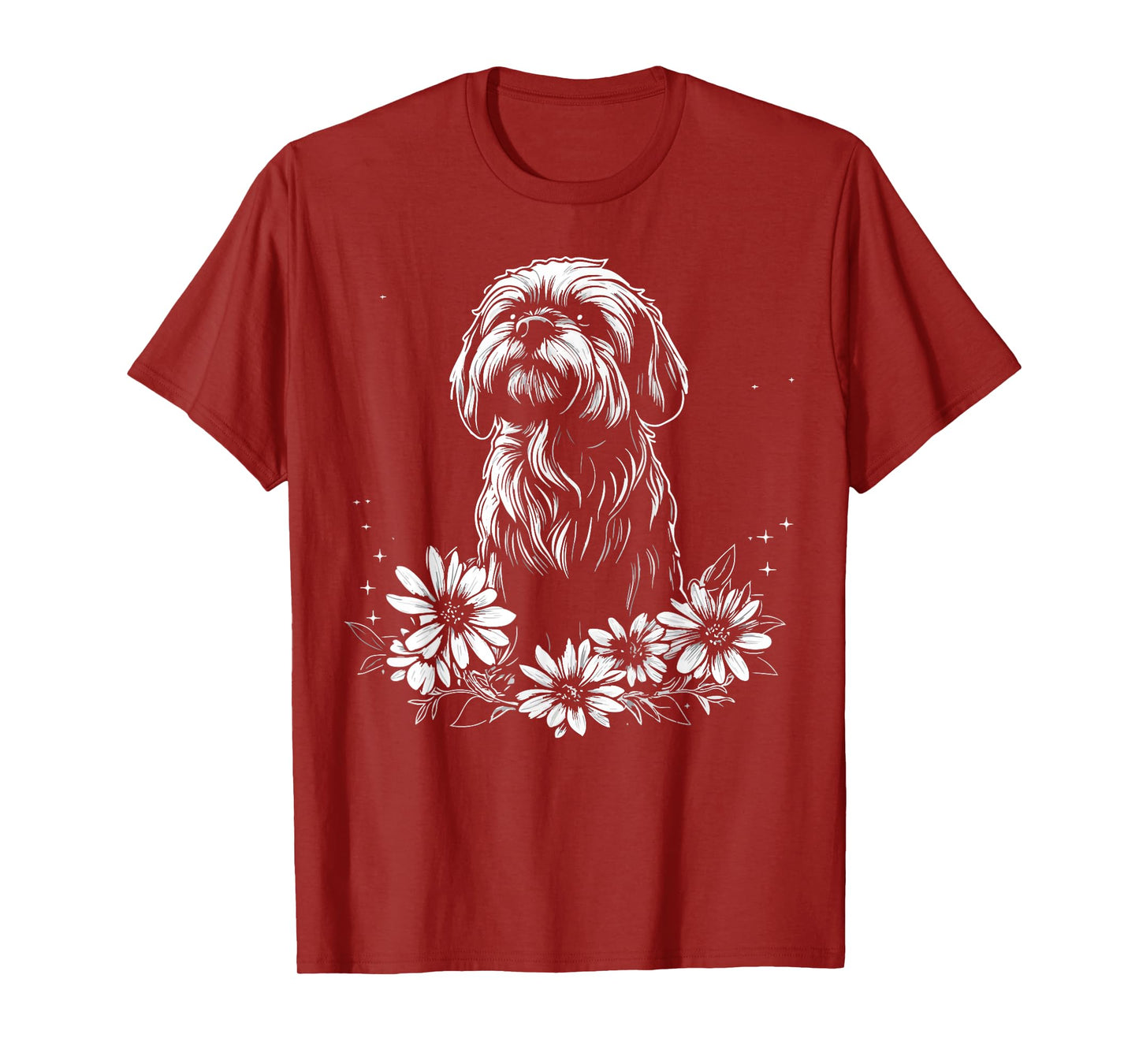 Retro Tattoo Style Lhasa Apso Dog Lover T-Shirt